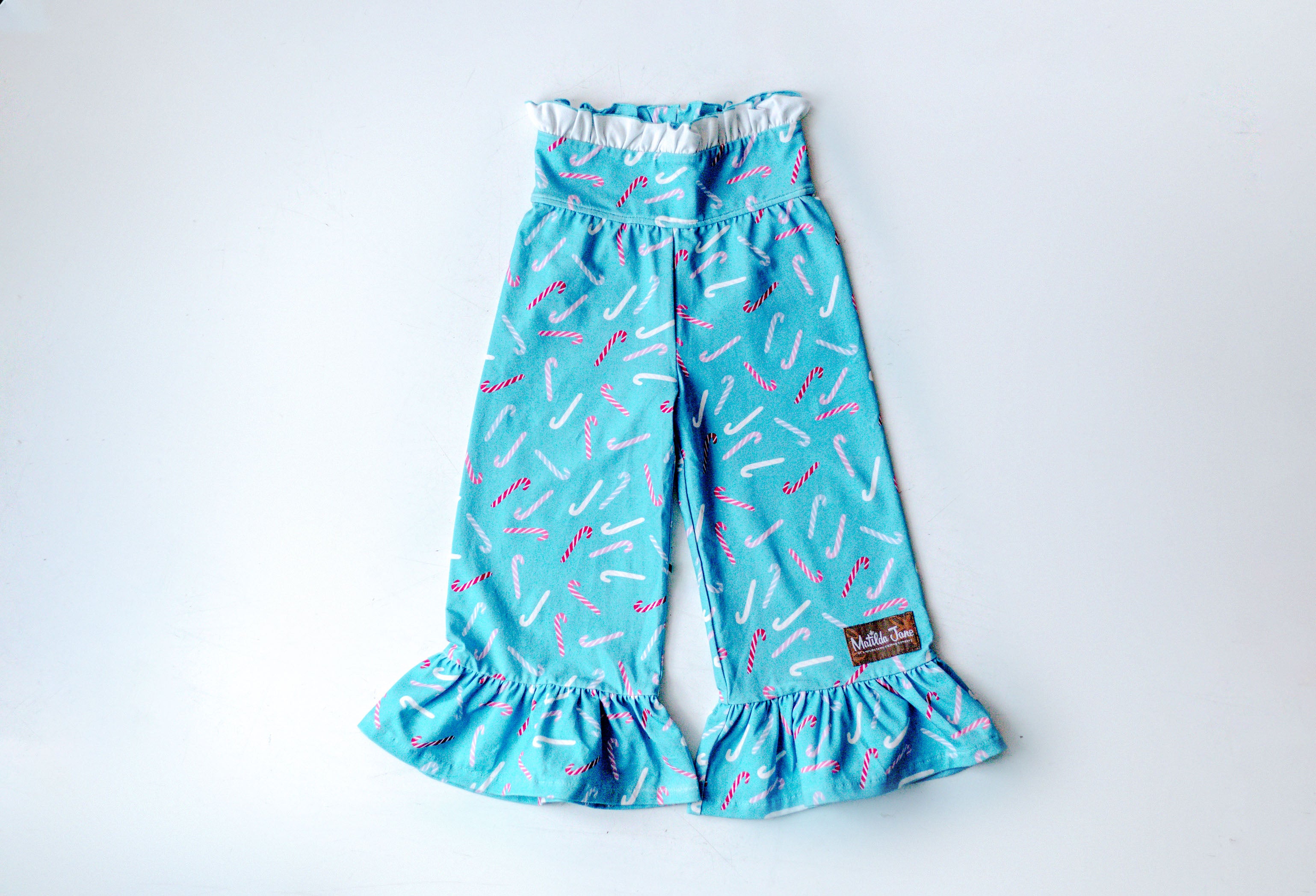 Candy Cane Cutie Big Ruffle Leggings