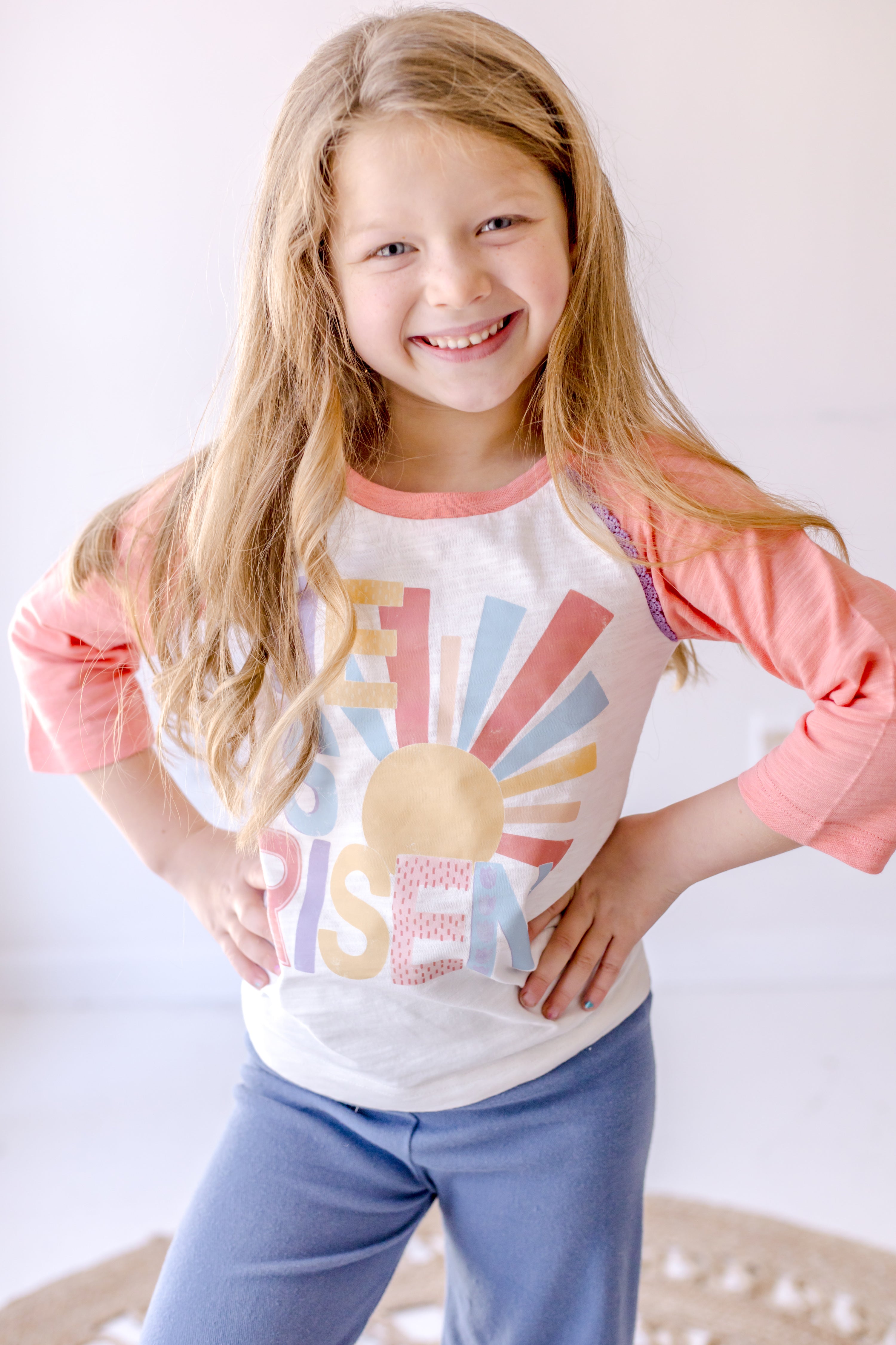 He Is Risen Raglan Top