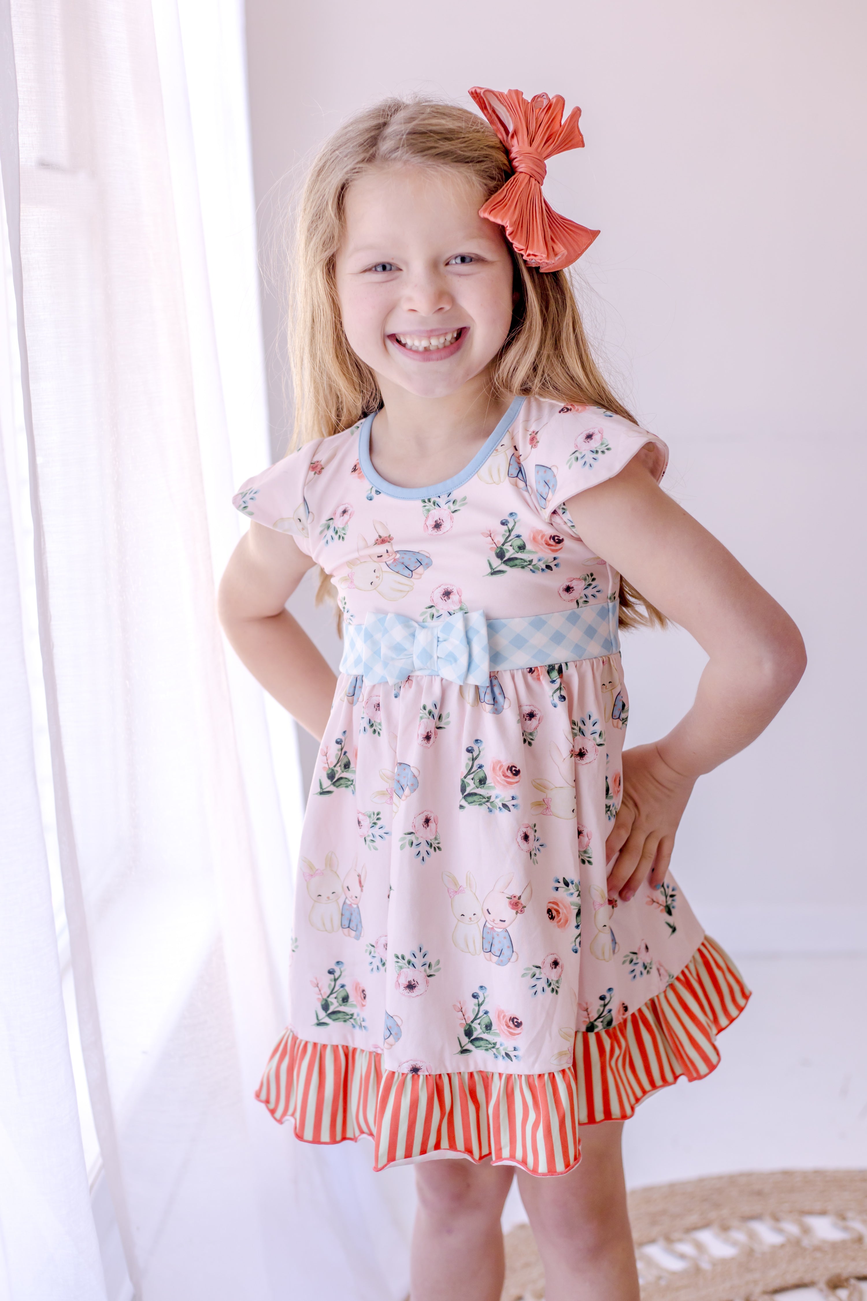 Some Bunny Loves You Bow Dress