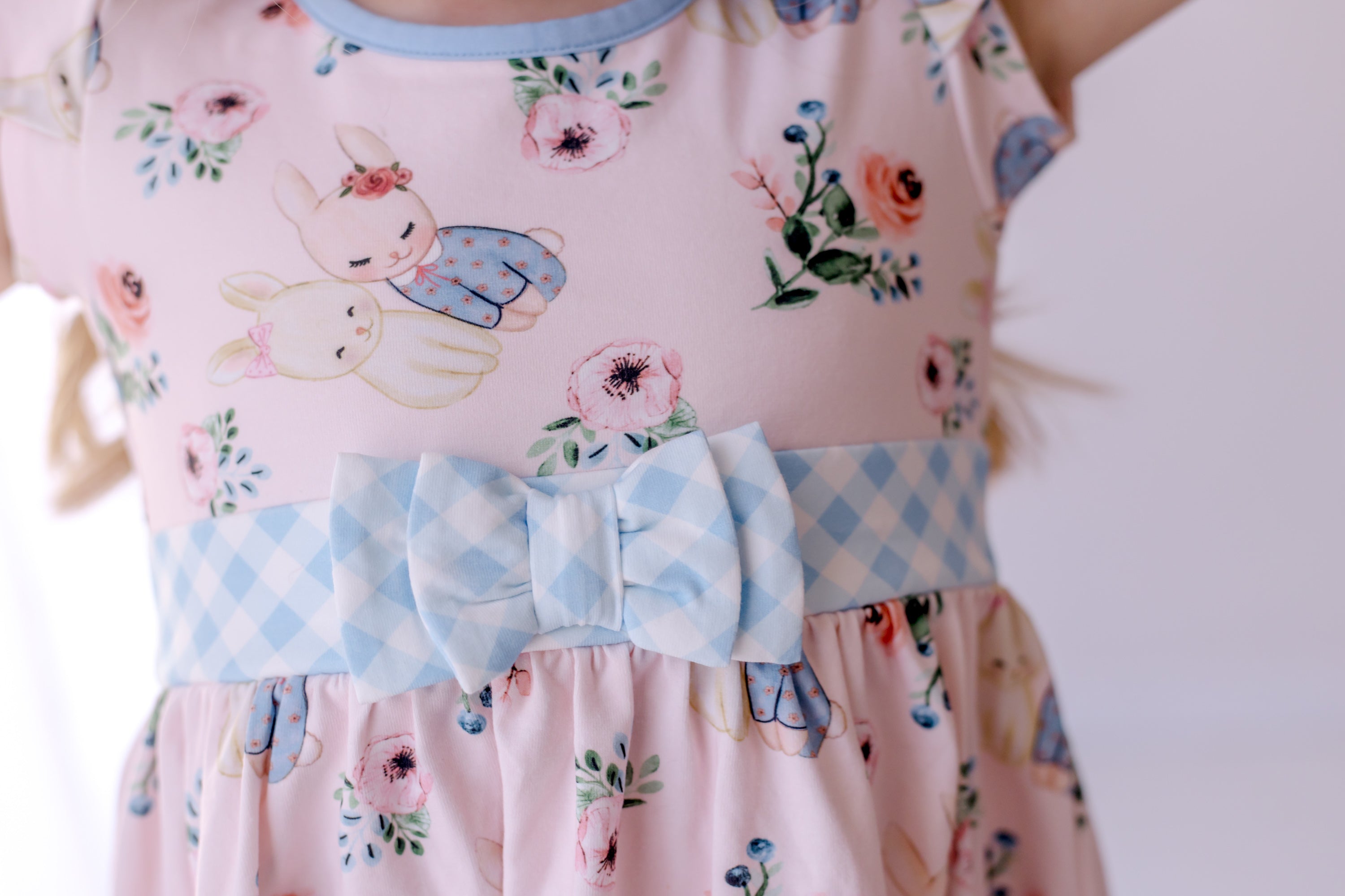 Some Bunny Loves You Bow Dress