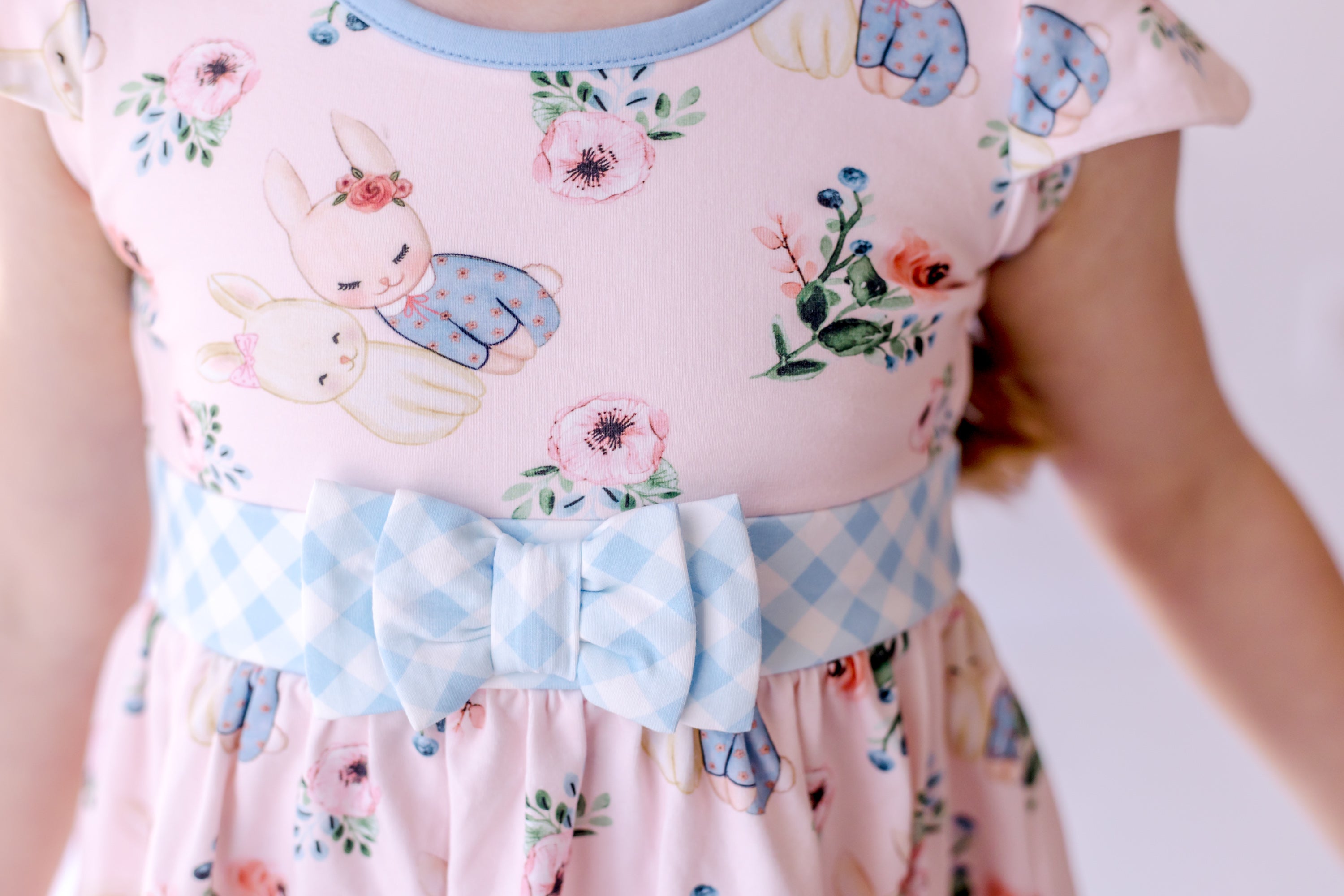 Some Bunny Loves You Bow Dress