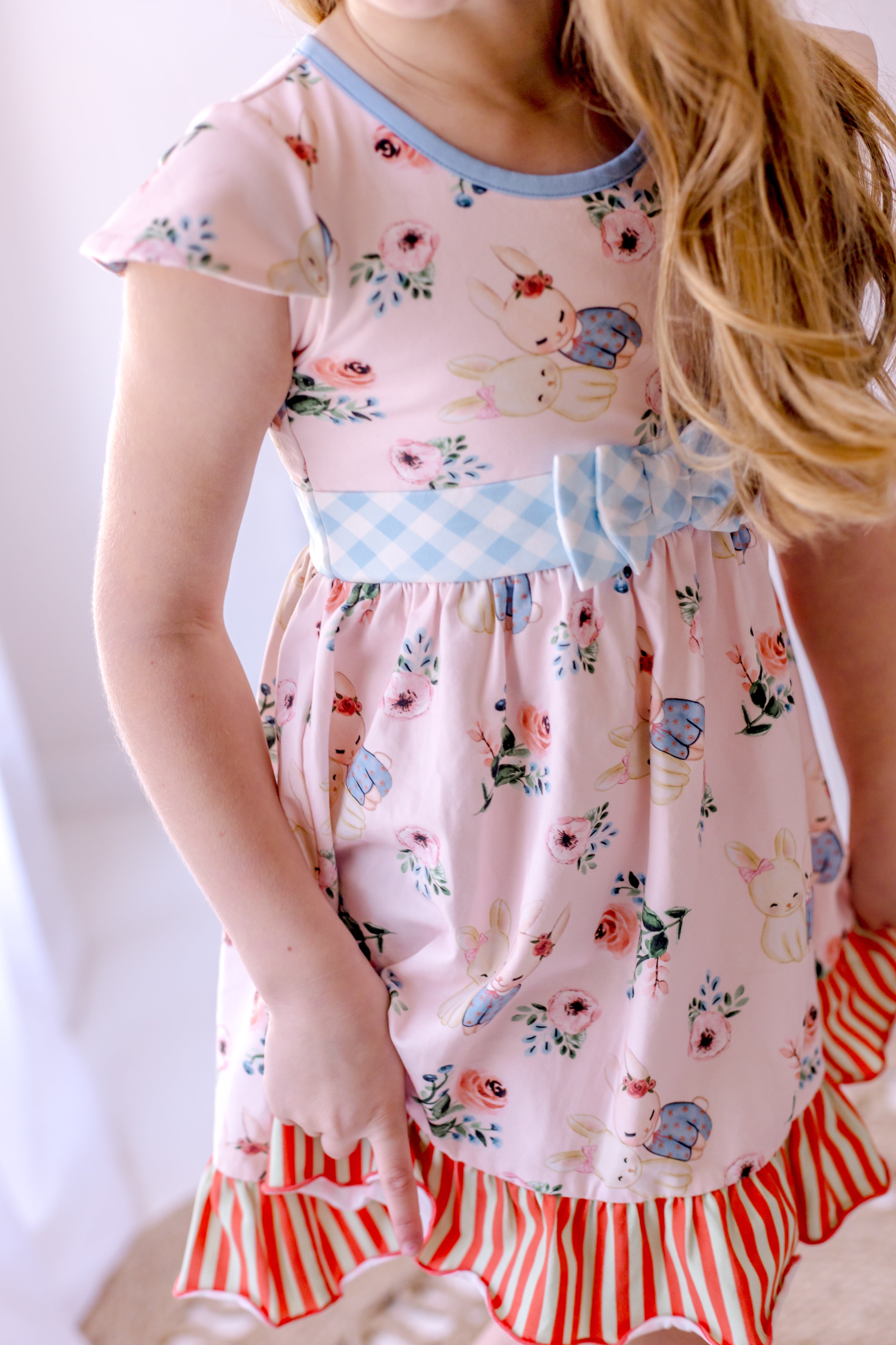 Some Bunny Loves You Bow Dress