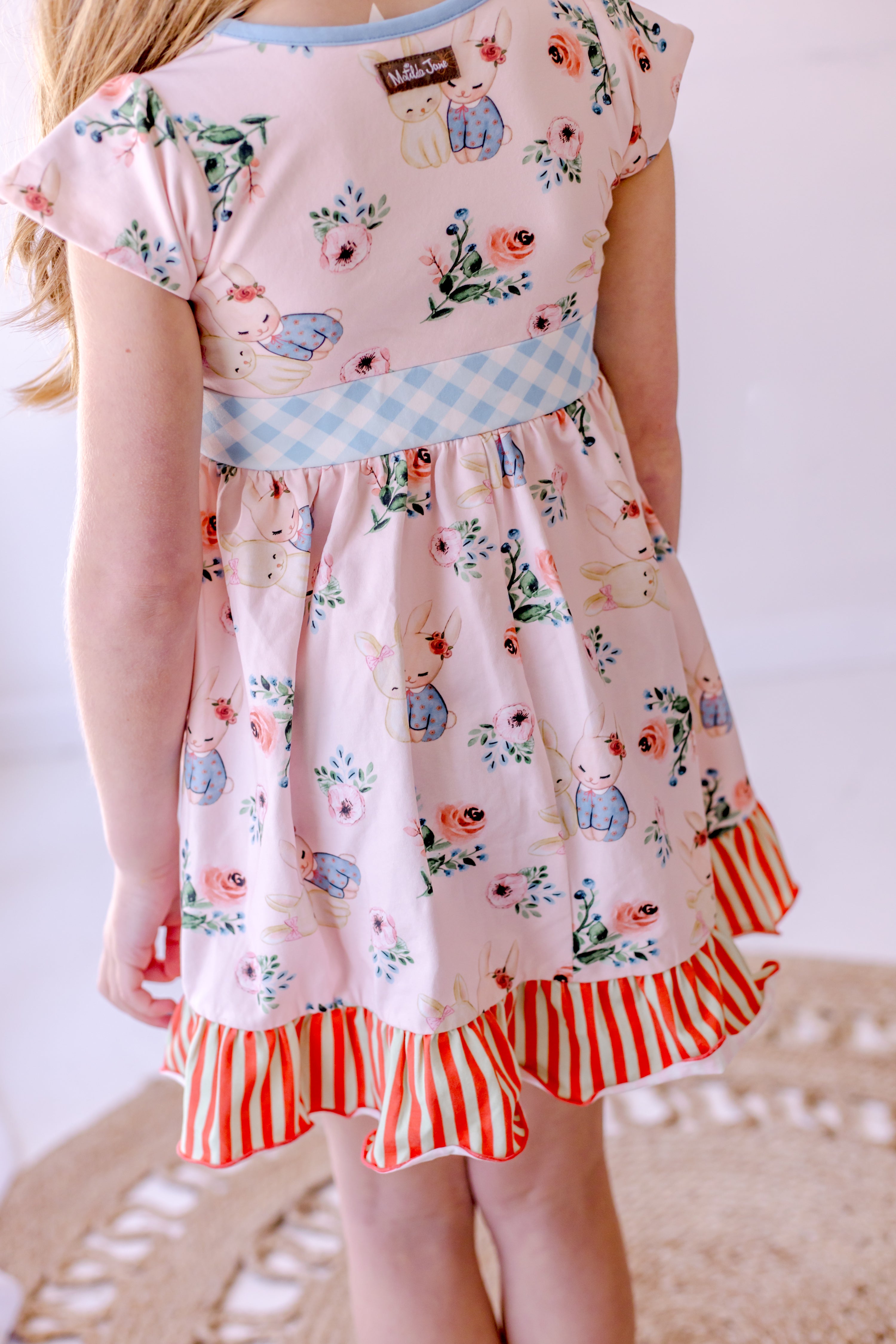Some Bunny Loves You Bow Dress