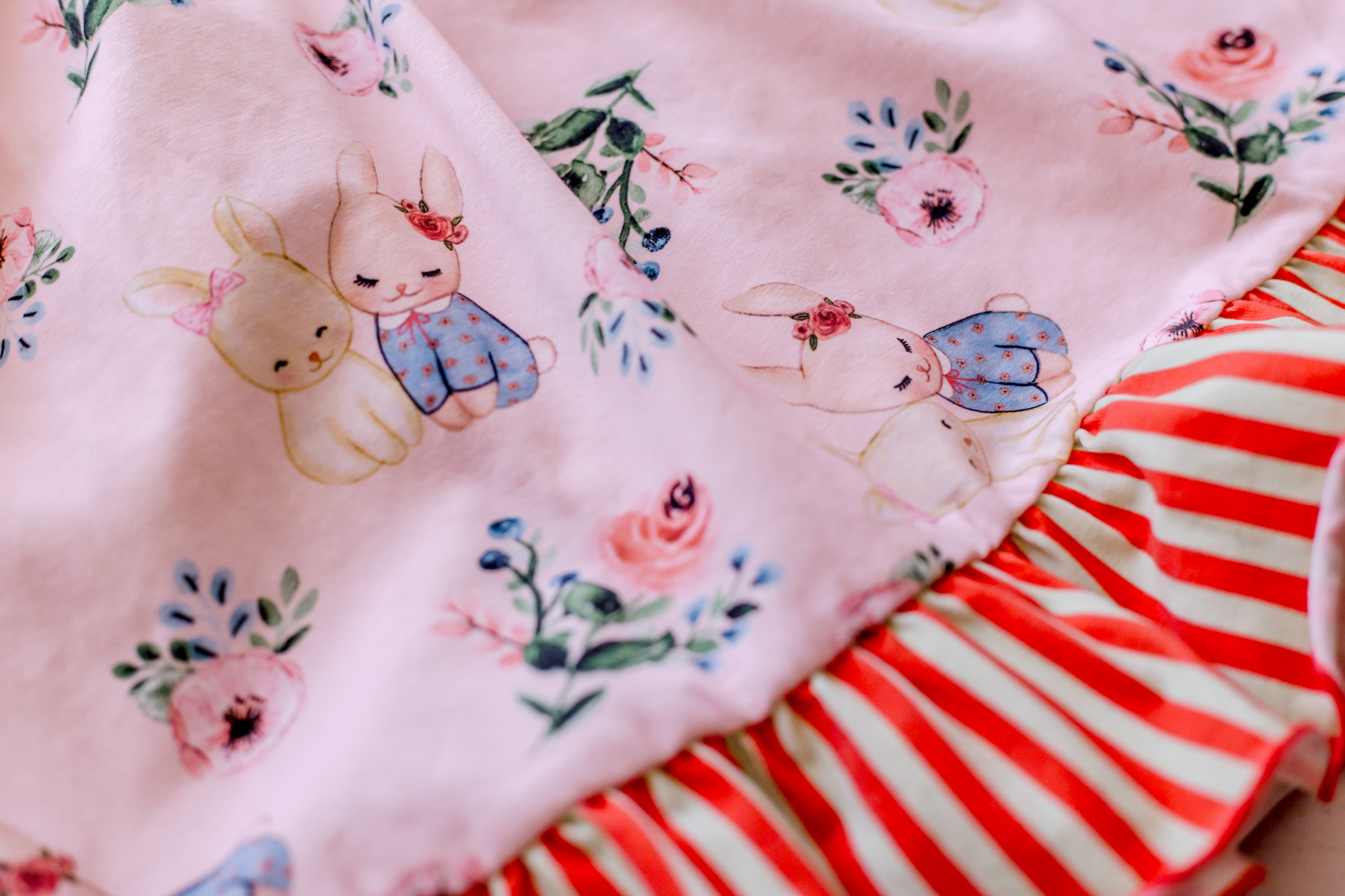 Some Bunny Loves You Bow Dress