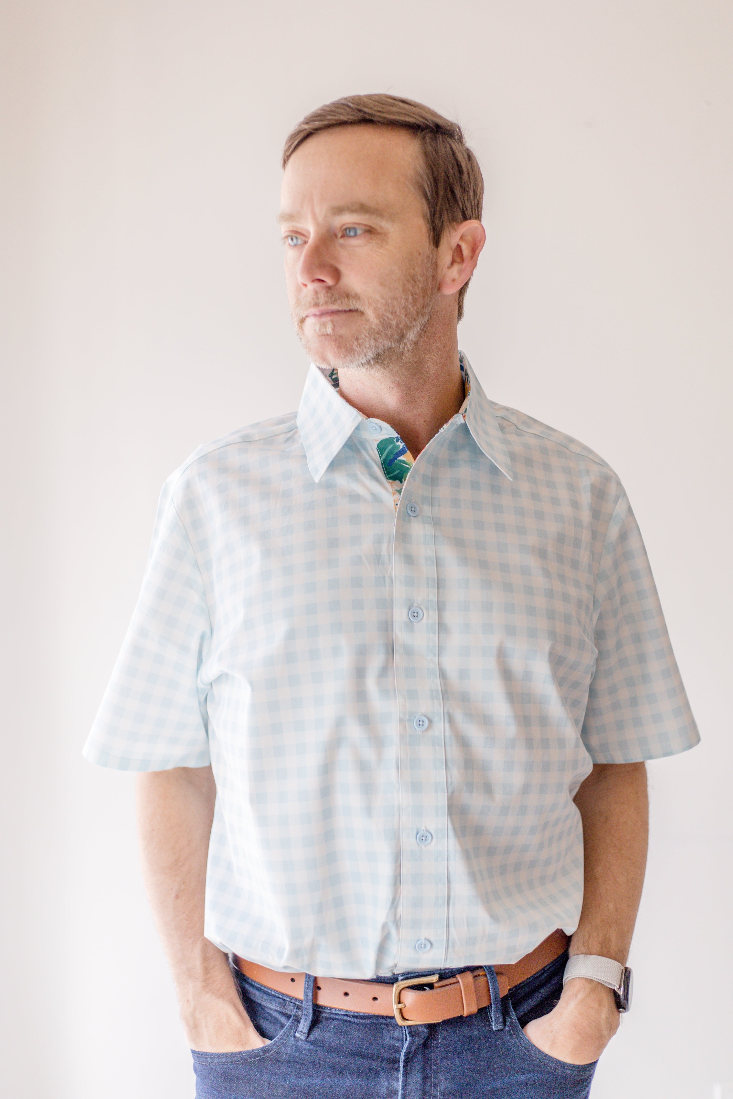 Men's Button Up Shirt | Gingham Grove