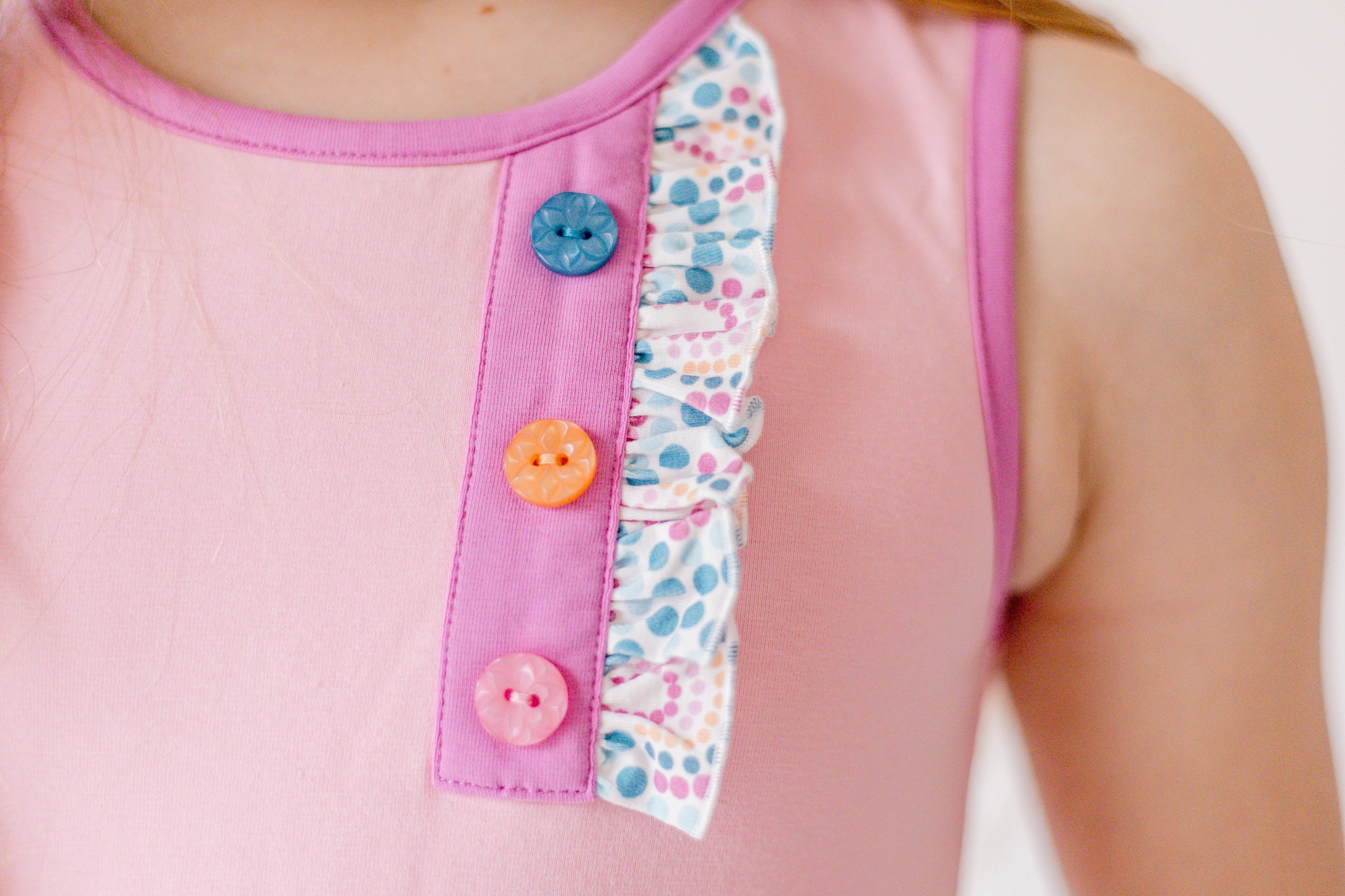 Live in Lavender Button Dress