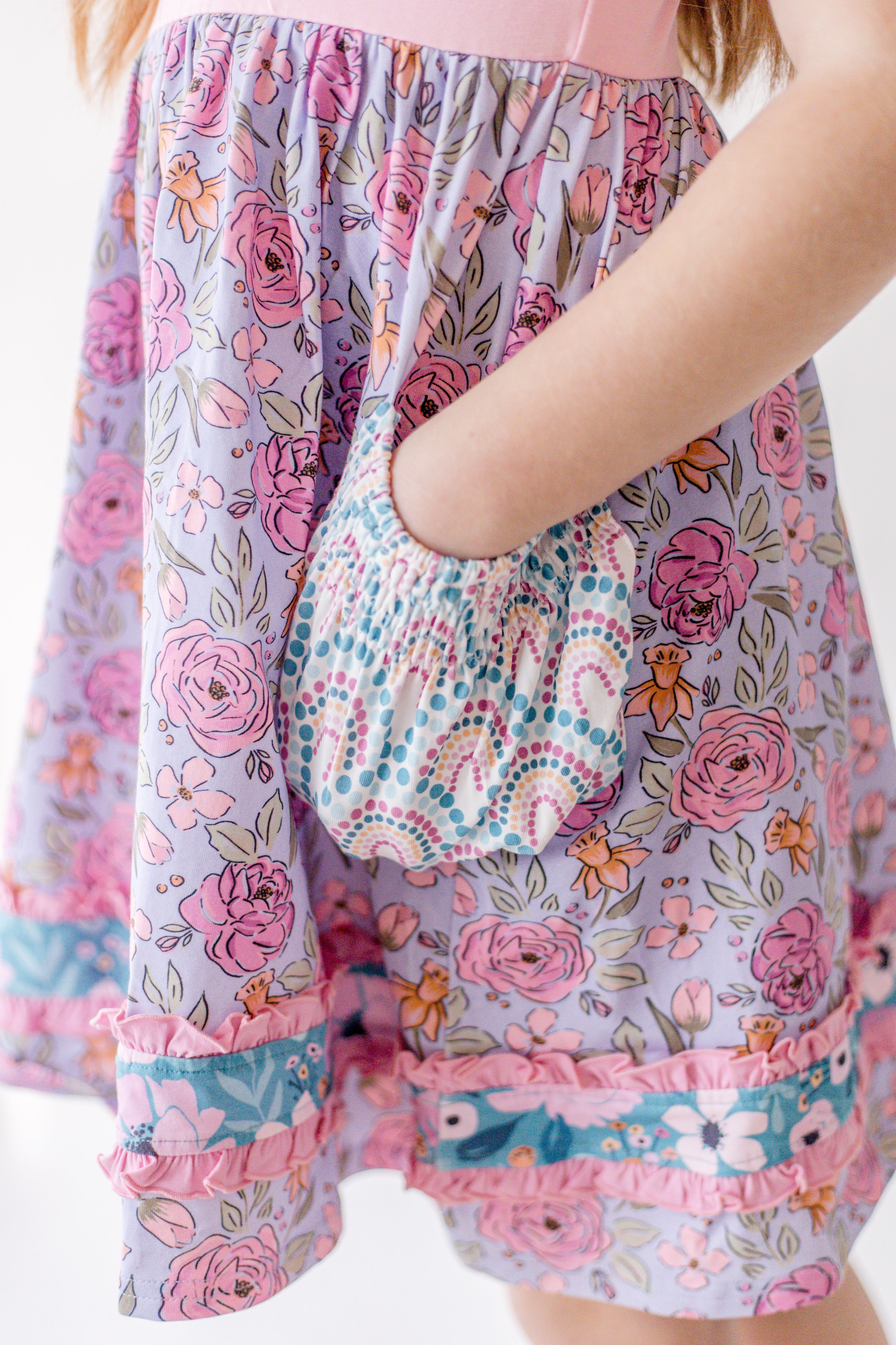 Live in Lavender Button Dress