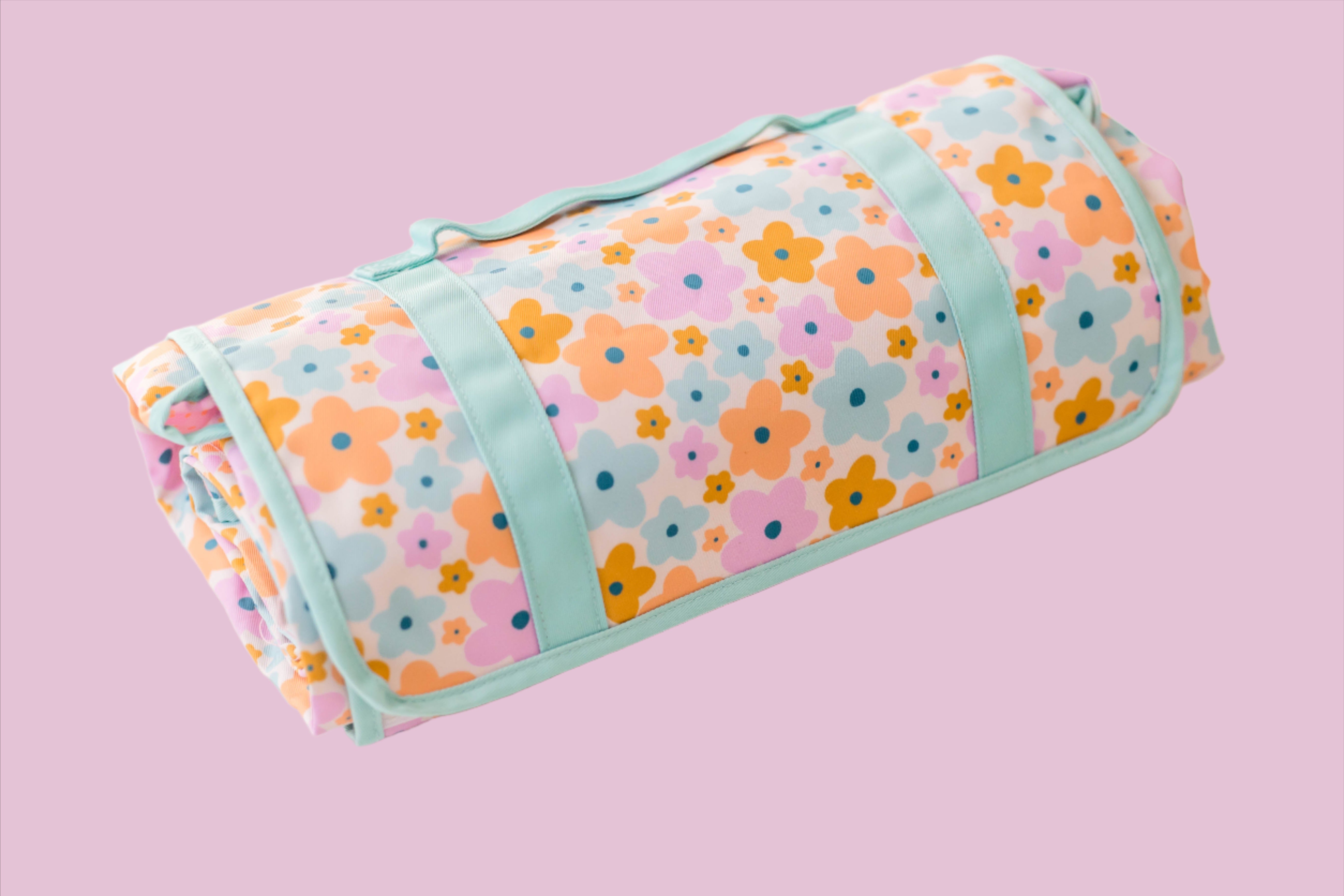 Tropical Tango Waterproof Roll-Up Beach Mat