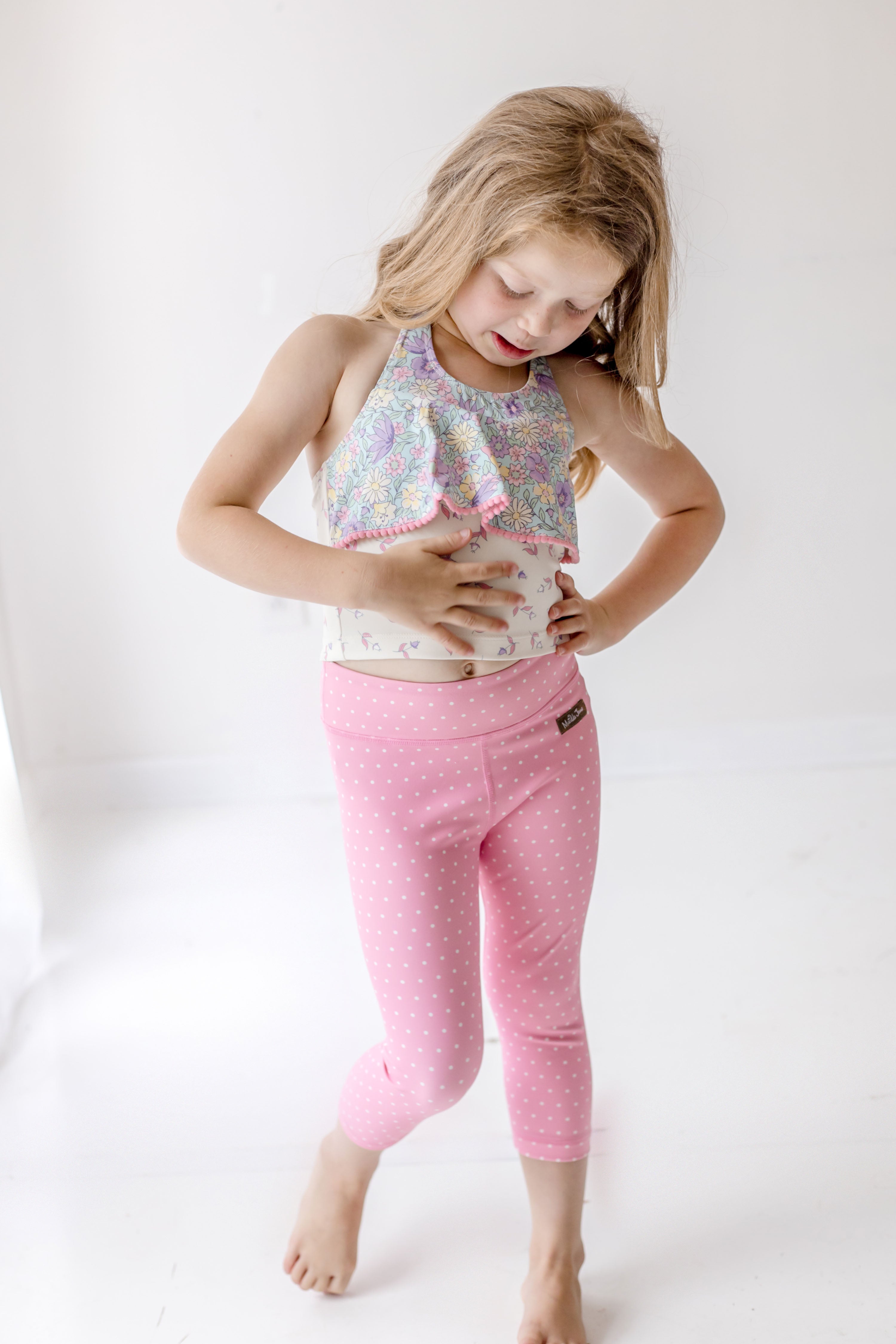 Pinkalicous Polka Party Active Capris (Runs Small)