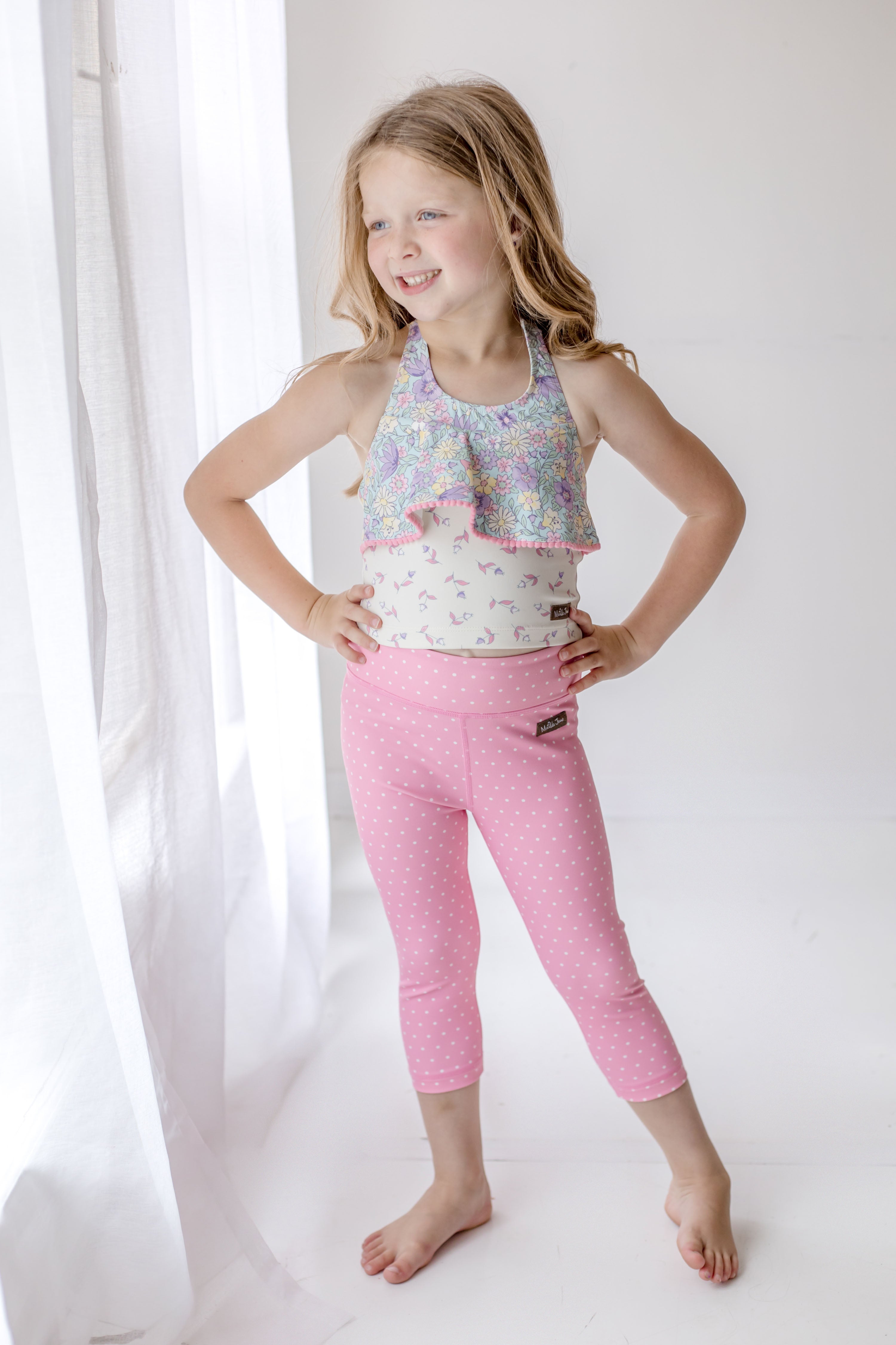 Pinkalicous Polka Party Active Capris (Runs Small)