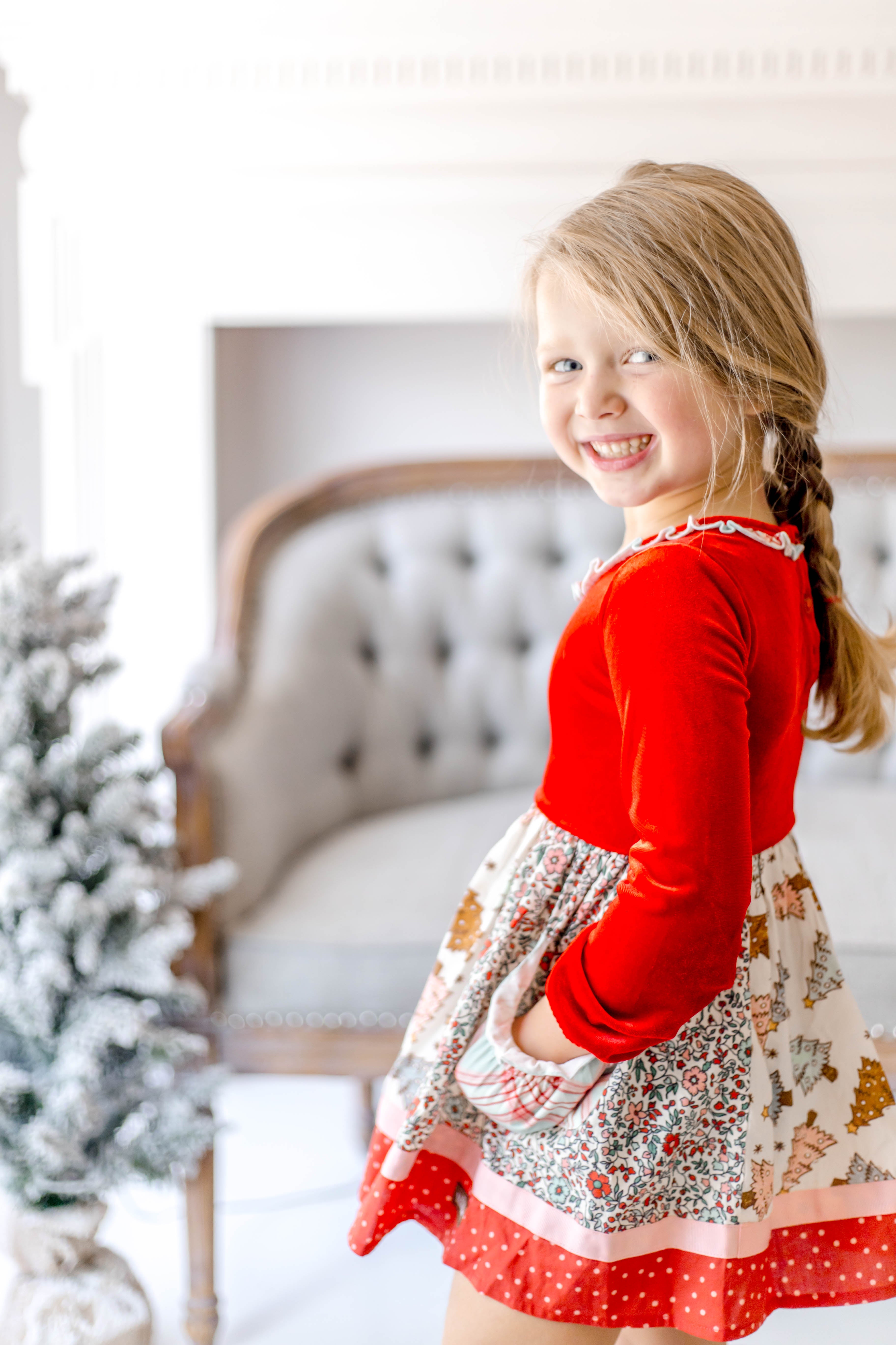 Snow Much Fun Velvet Dress