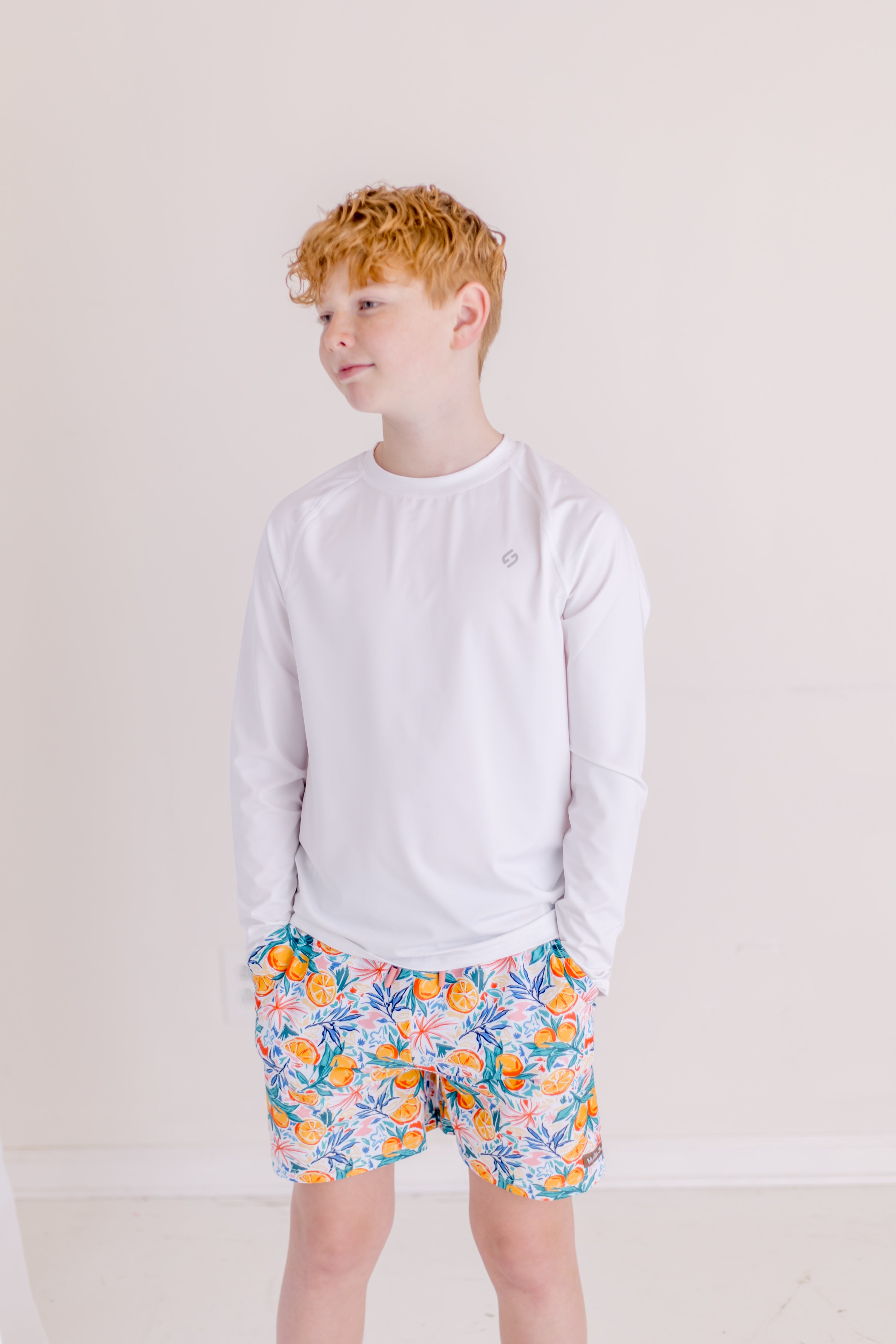 Squeeze The Day Boy's Swim Trunks (Pre-Order)