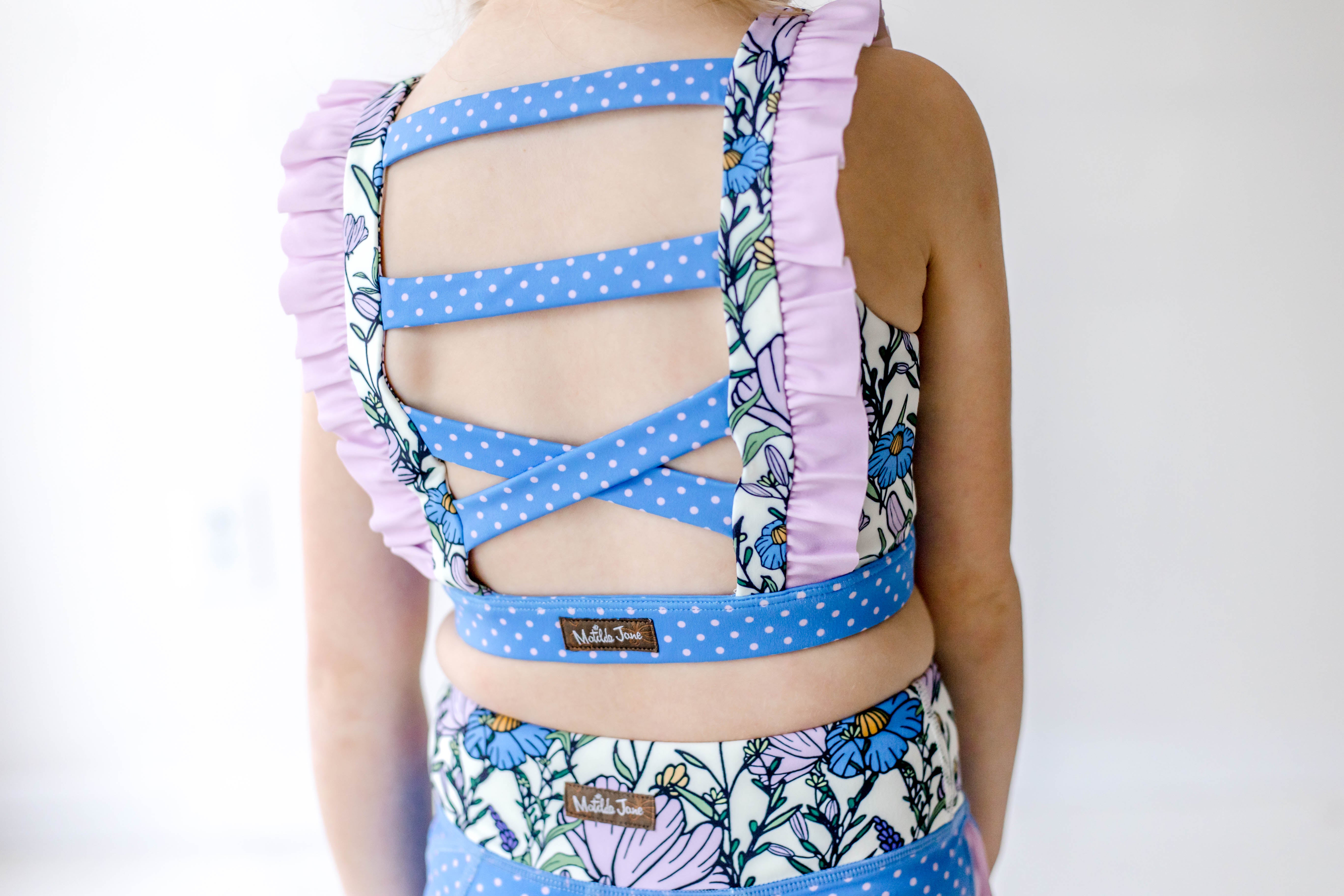 Blueberry Dot Active Top (Runs Small)