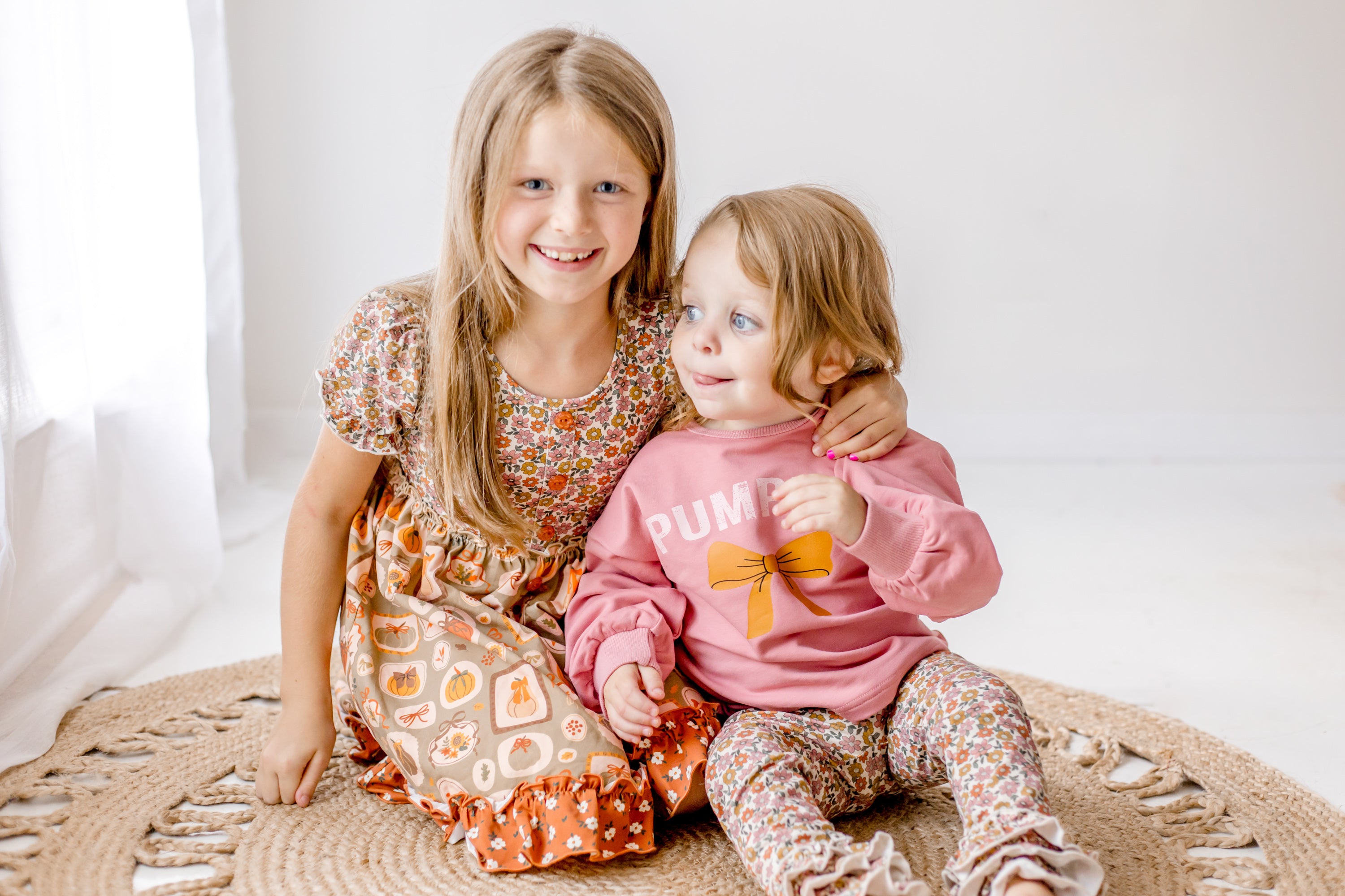 Ditsy Ruffle Roots Benny Leggings (Pre-Order)
