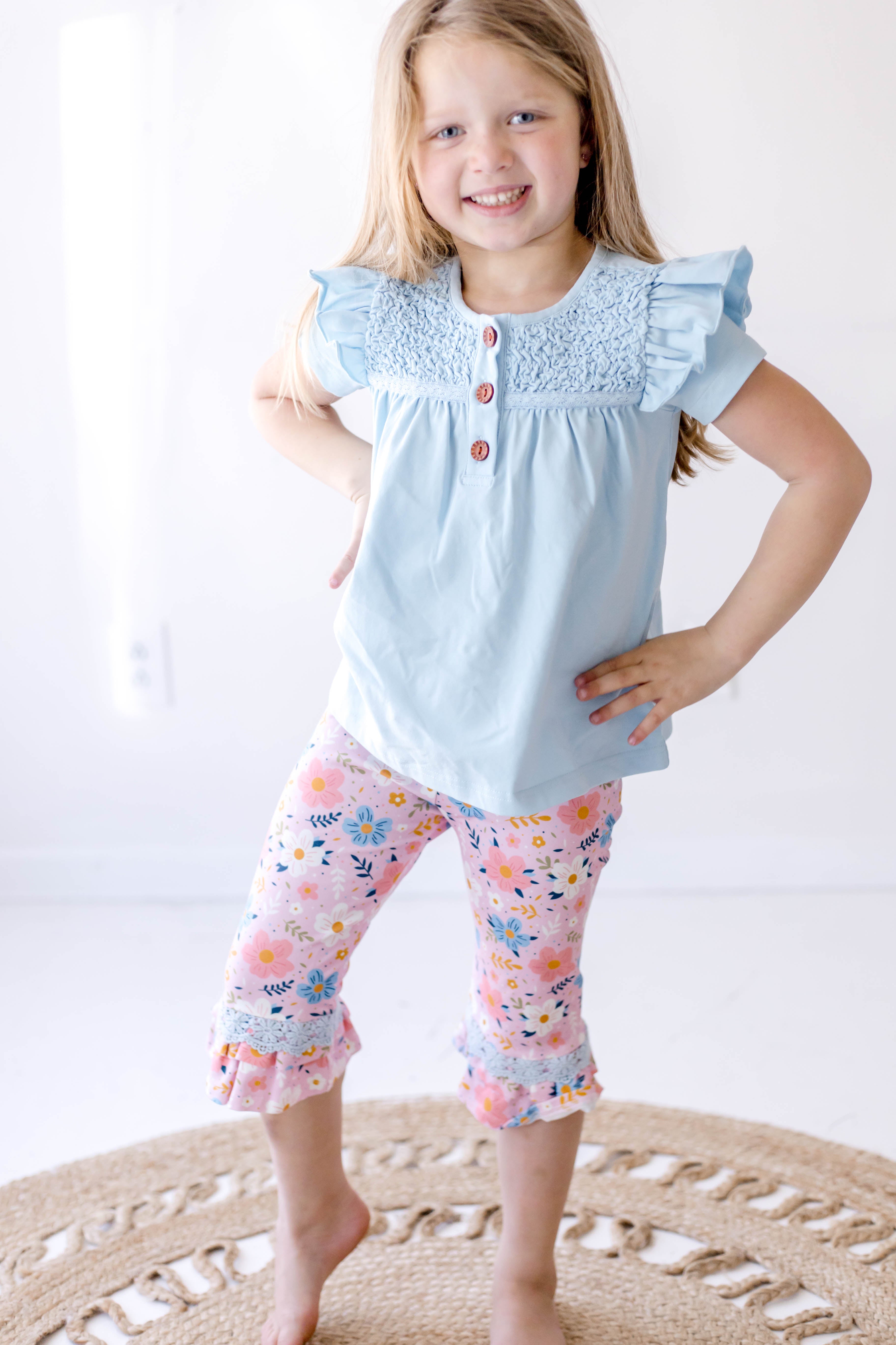 Summer Nights Ruffles Capris