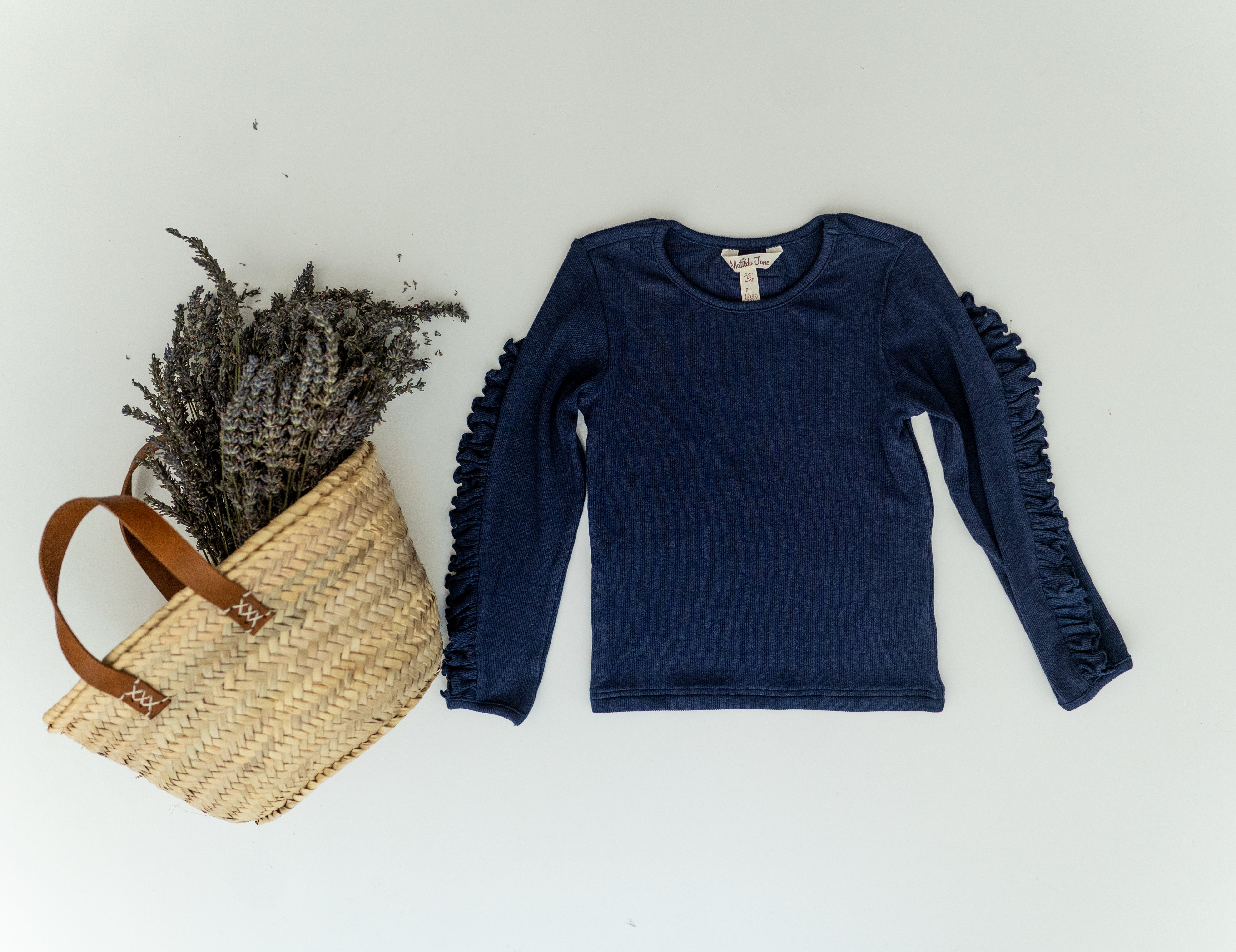 Midnight Giggles Ruffle Eyelet Tee