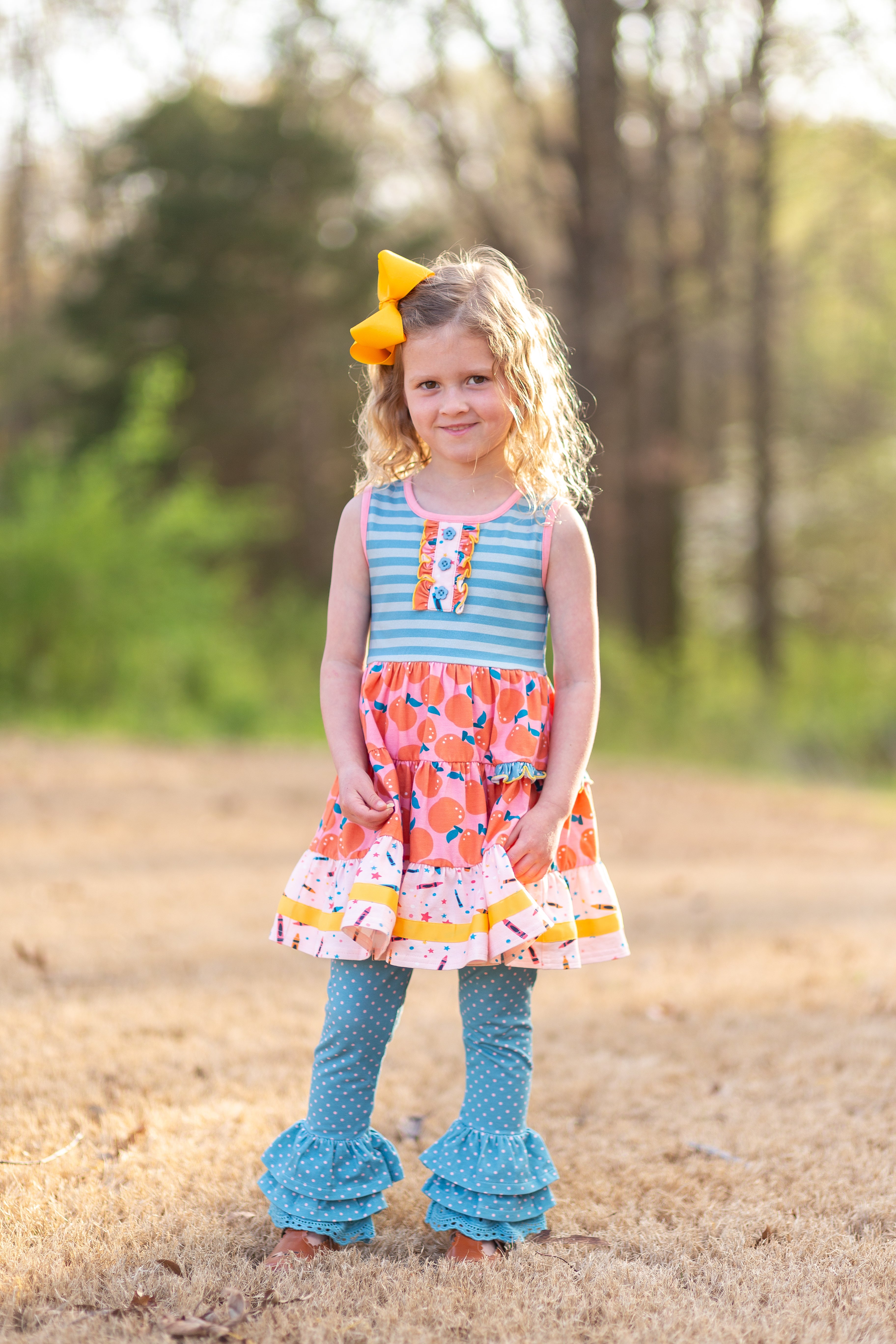 Apple of My Eye Button Dress