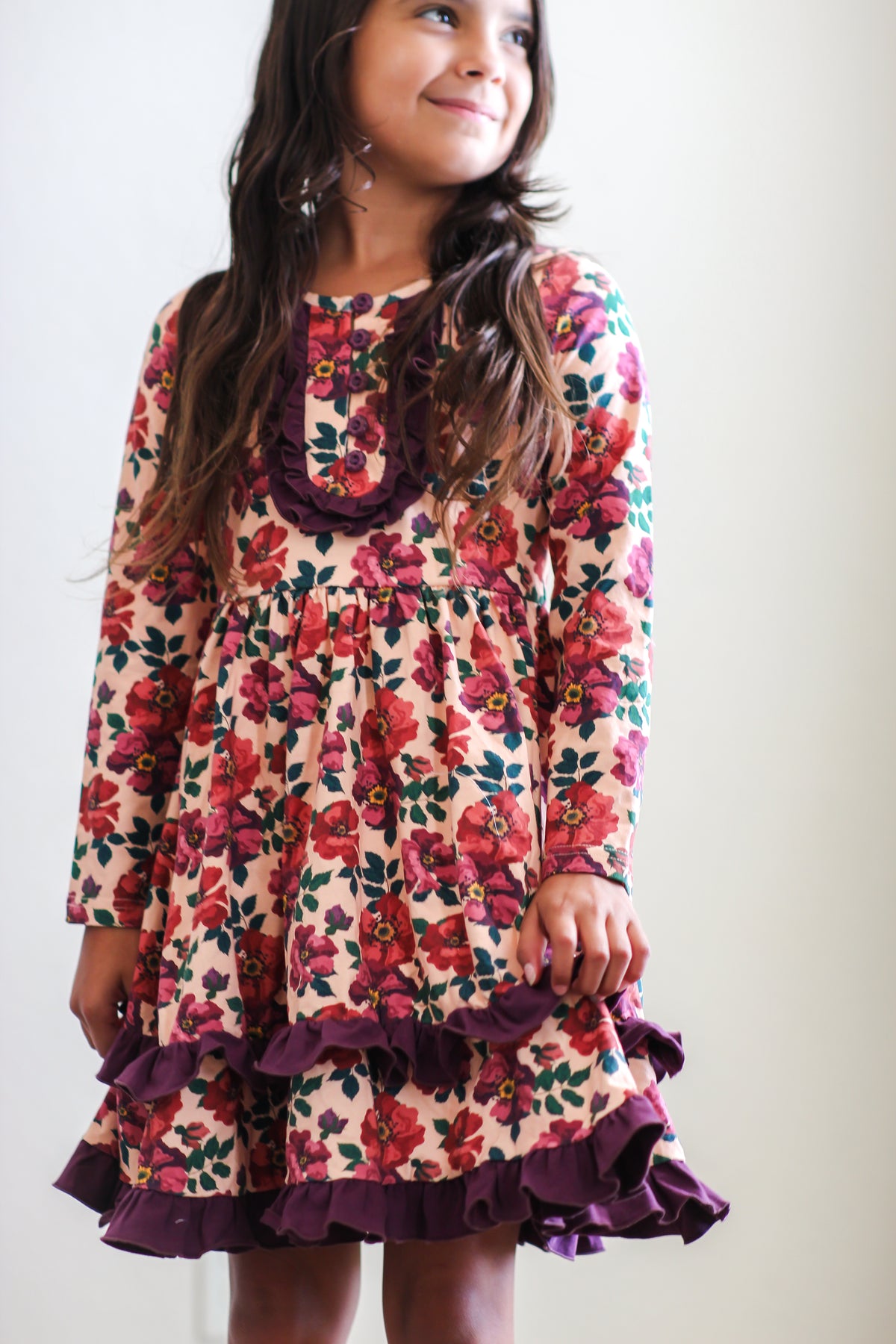 Cranberry Cottage Ruffle Dress (Pre-Order)