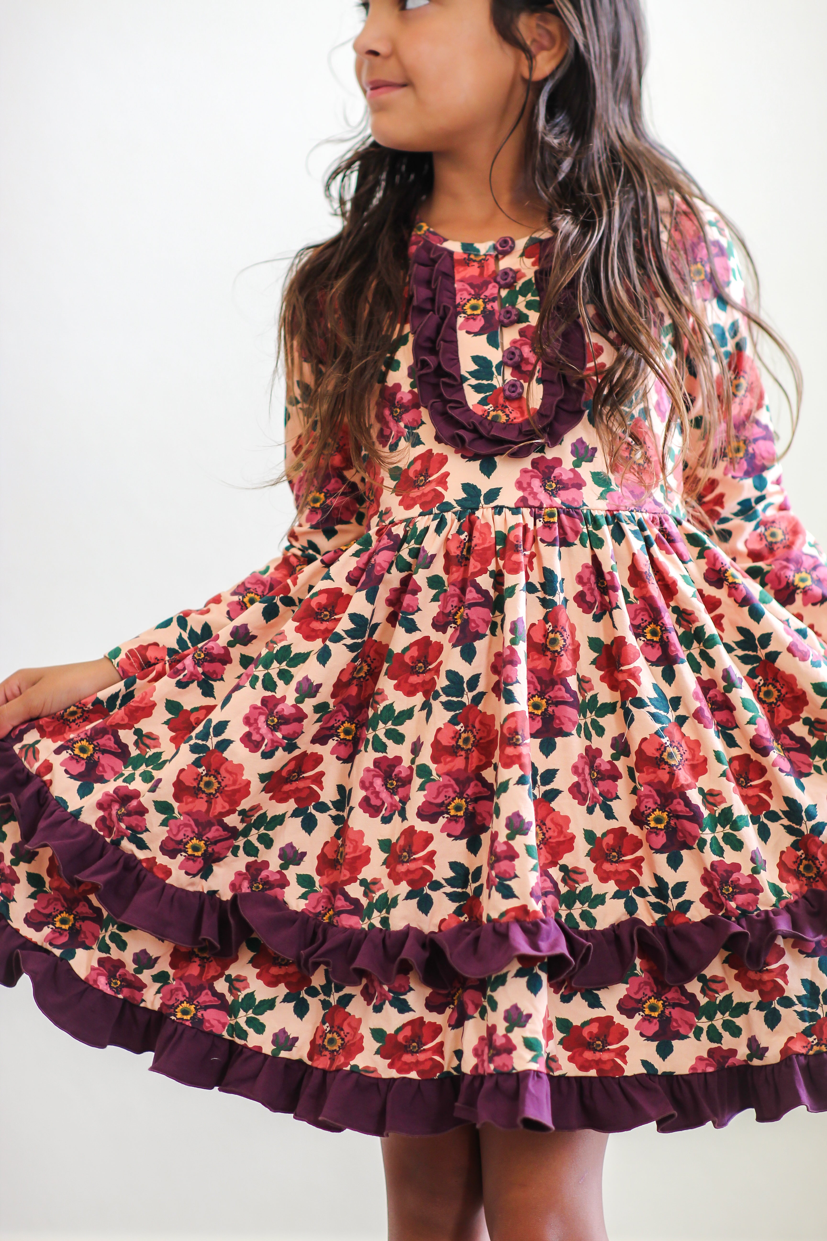 Cranberry Cottage Ruffle Dress (Pre-Order)