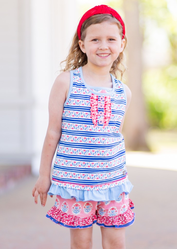 Once Upon A Flag Ruffle Shorts