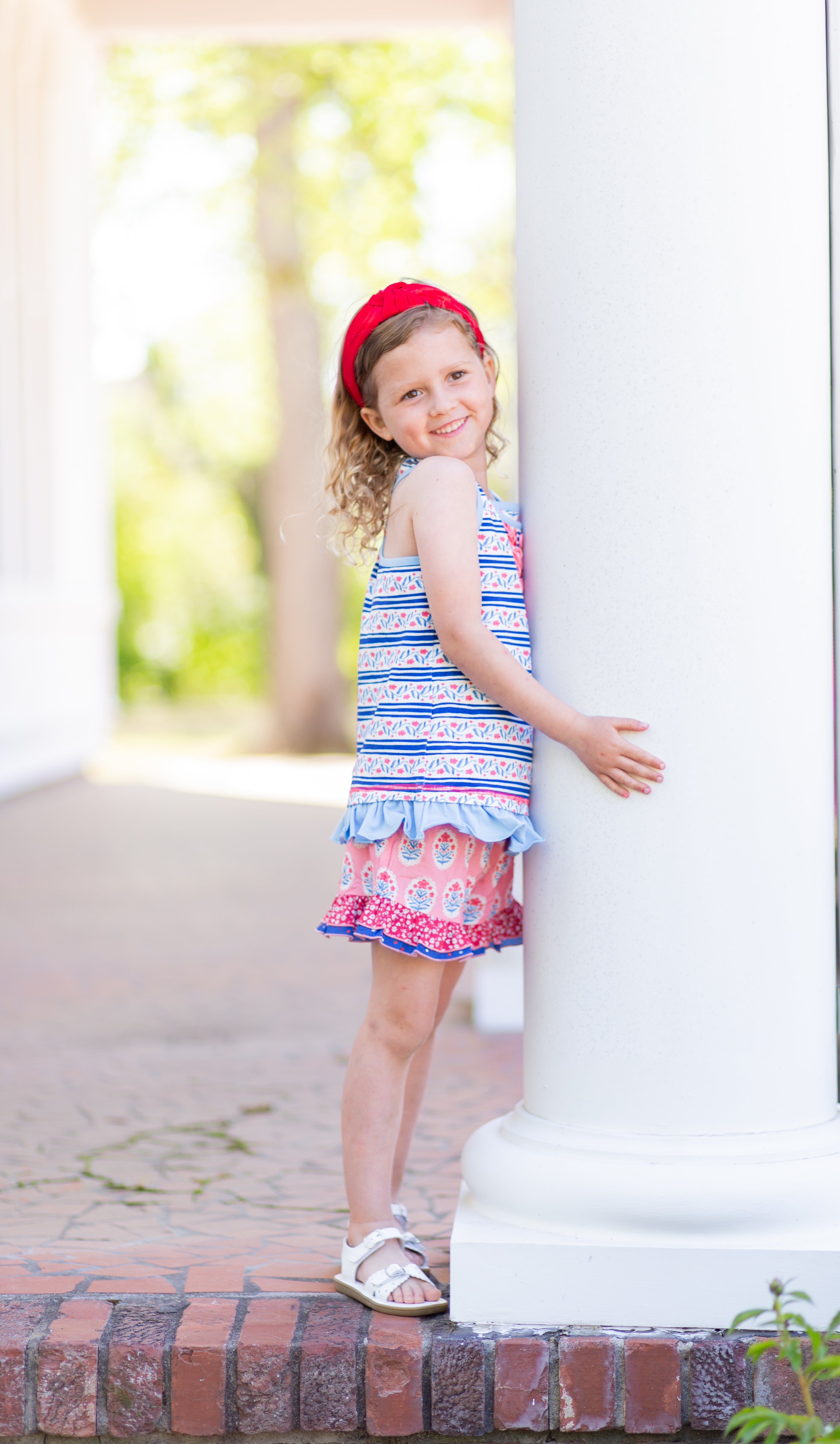 Once Upon A Flag Ruffle Shorts