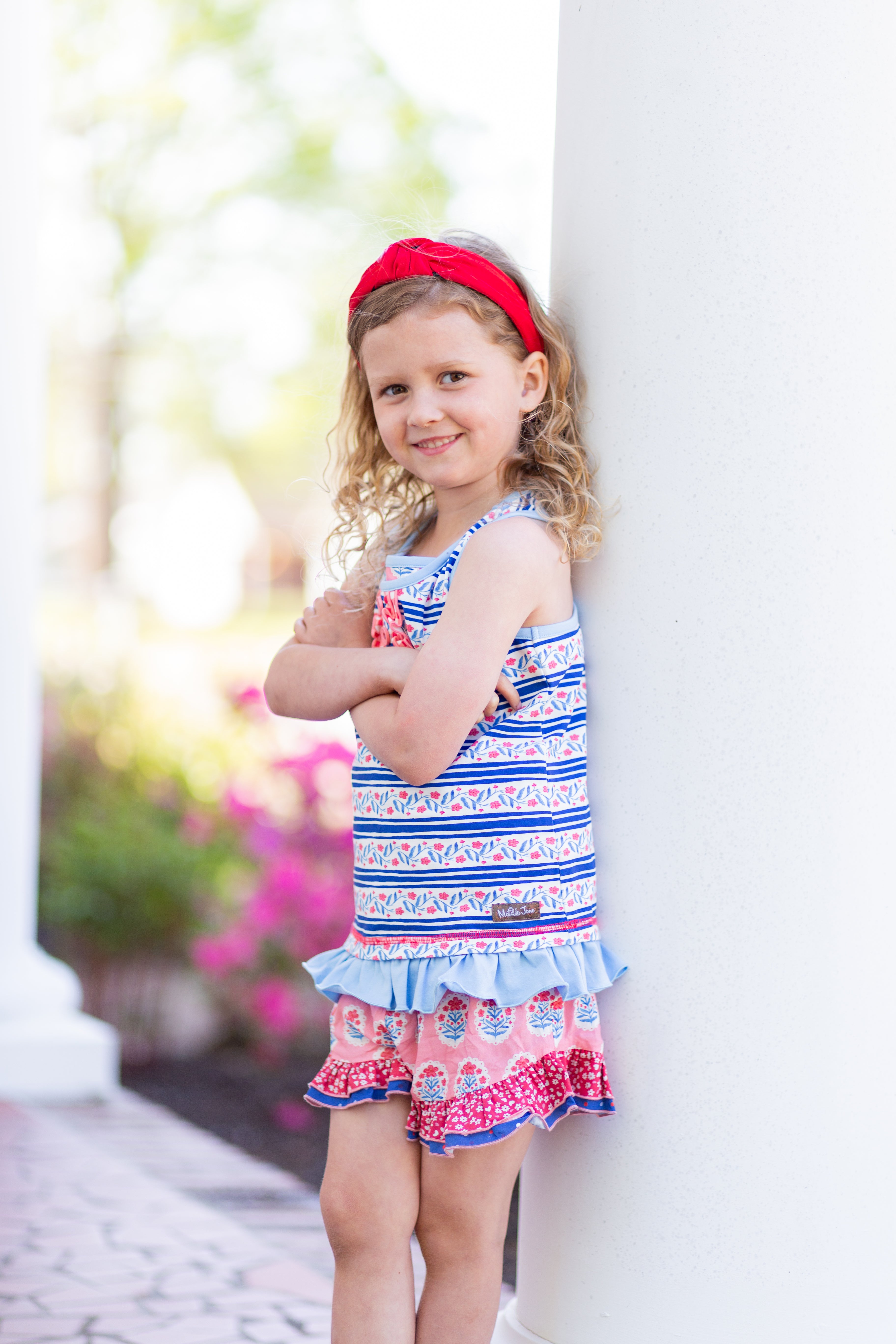Once Upon A Flag Ruffle Shorts
