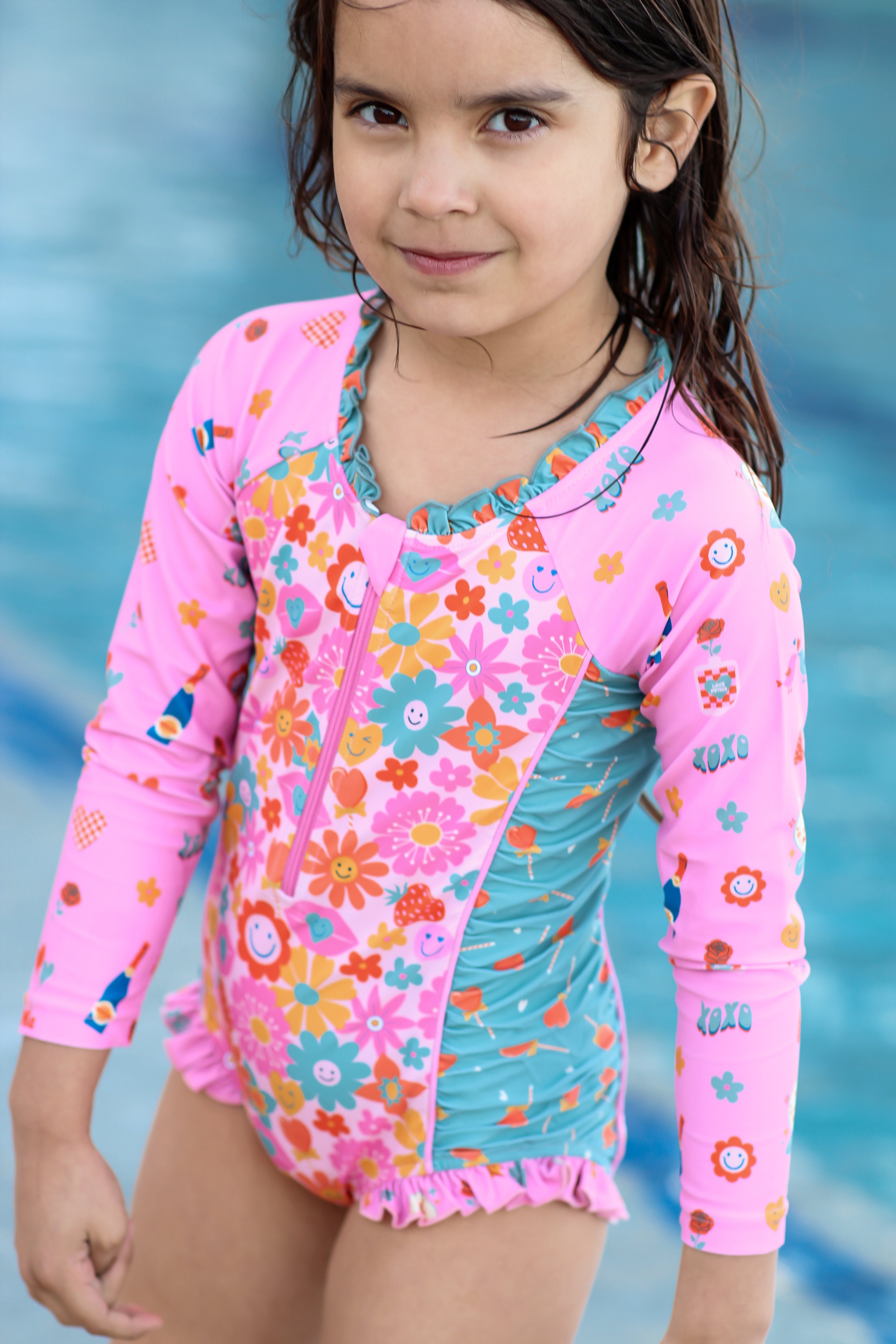 Rash Guard Swimsuit - Long Sleeve | Retro Tides