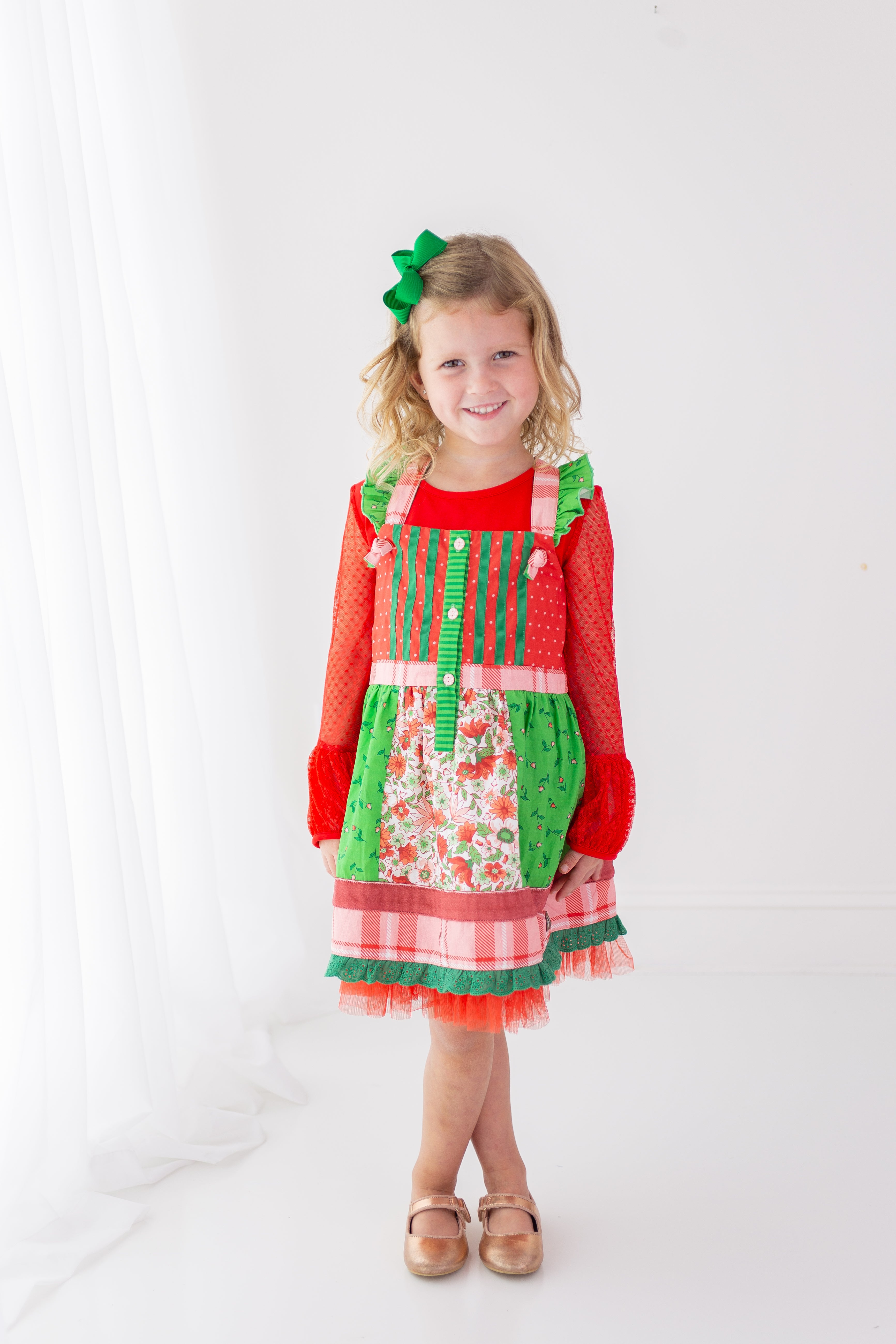 Scarlet Sleigh Ride Lace Tee