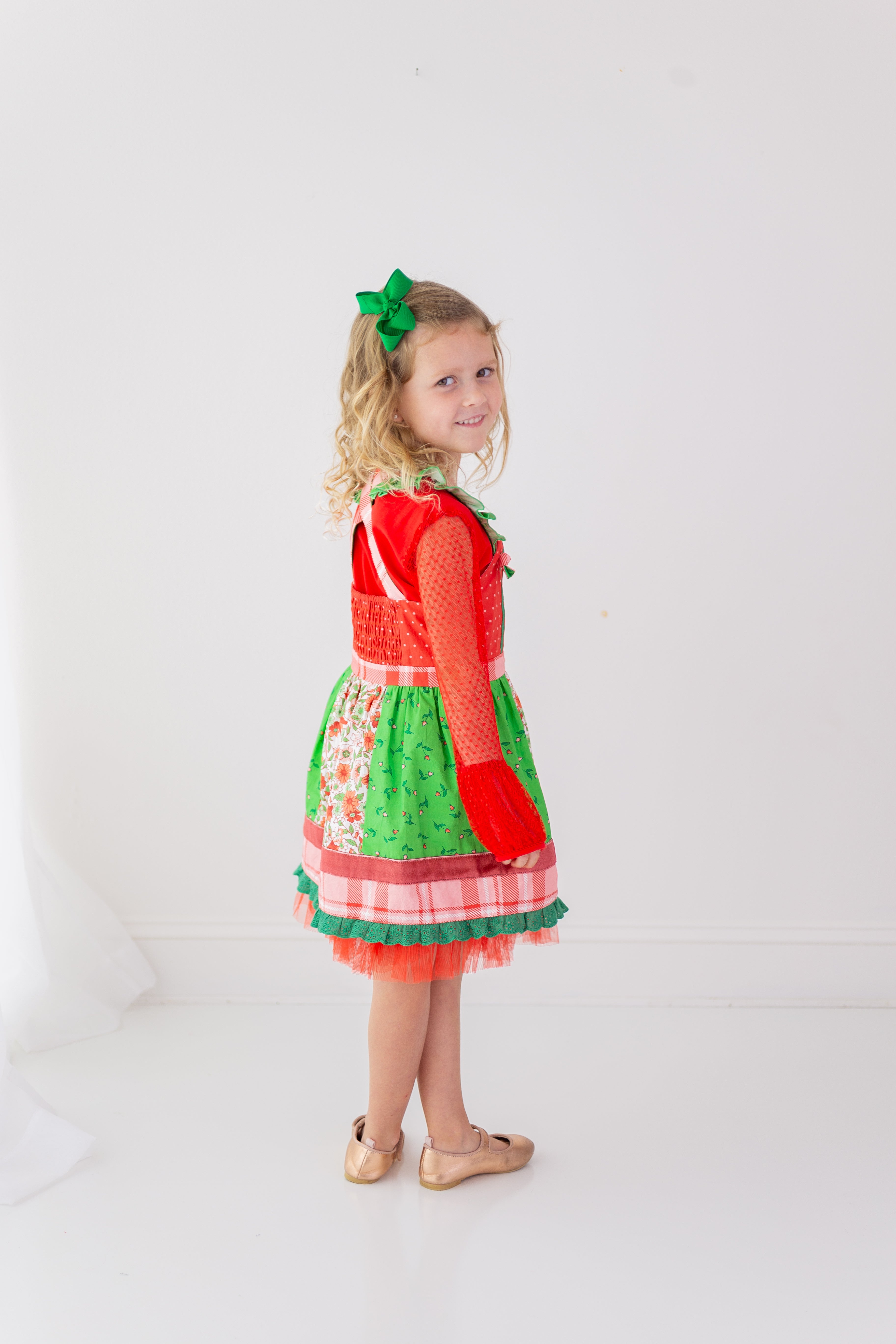 Scarlet Sleigh Ride Lace Tee