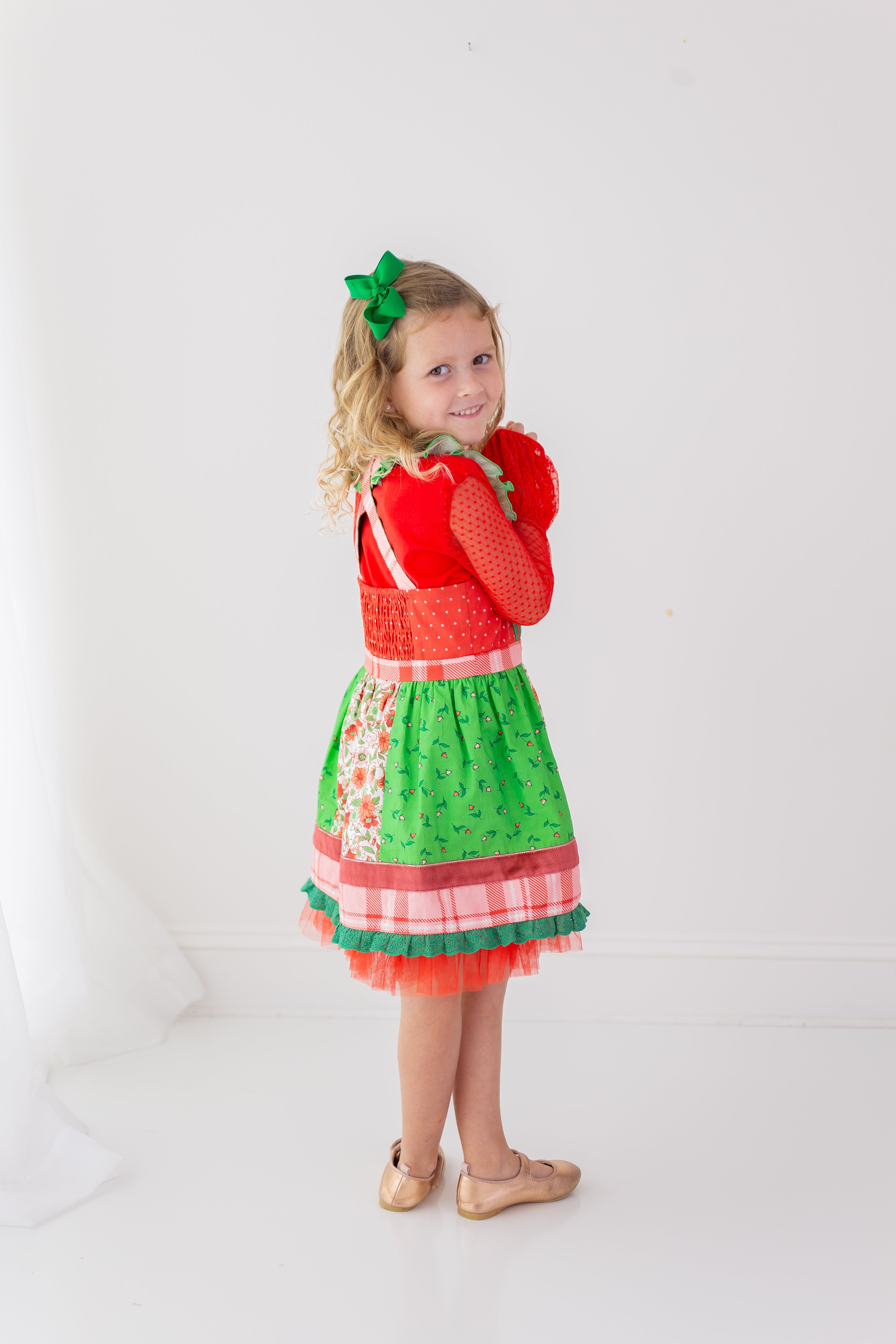 Scarlet Sleigh Ride Lace Tee
