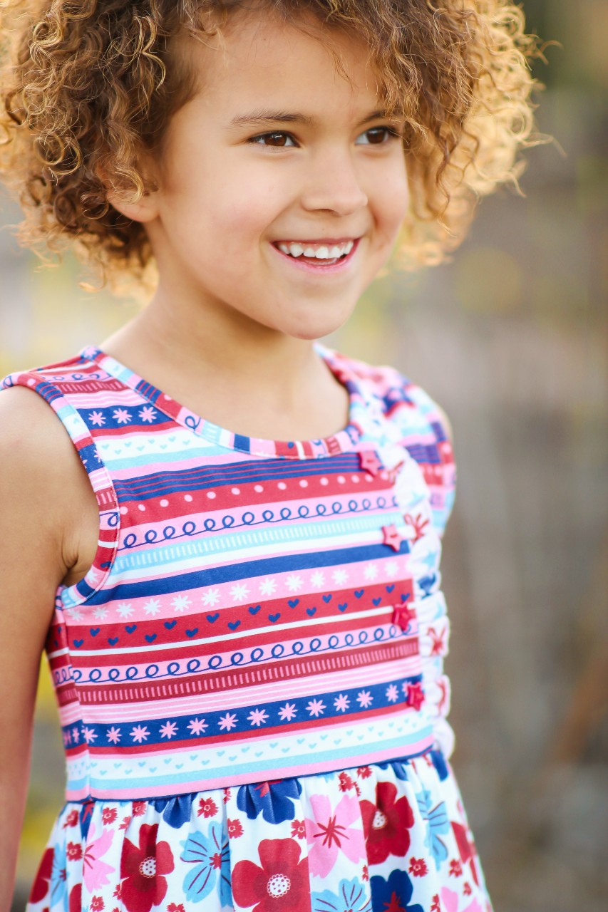Red, White, & Blueberry Adventures Panel Dress