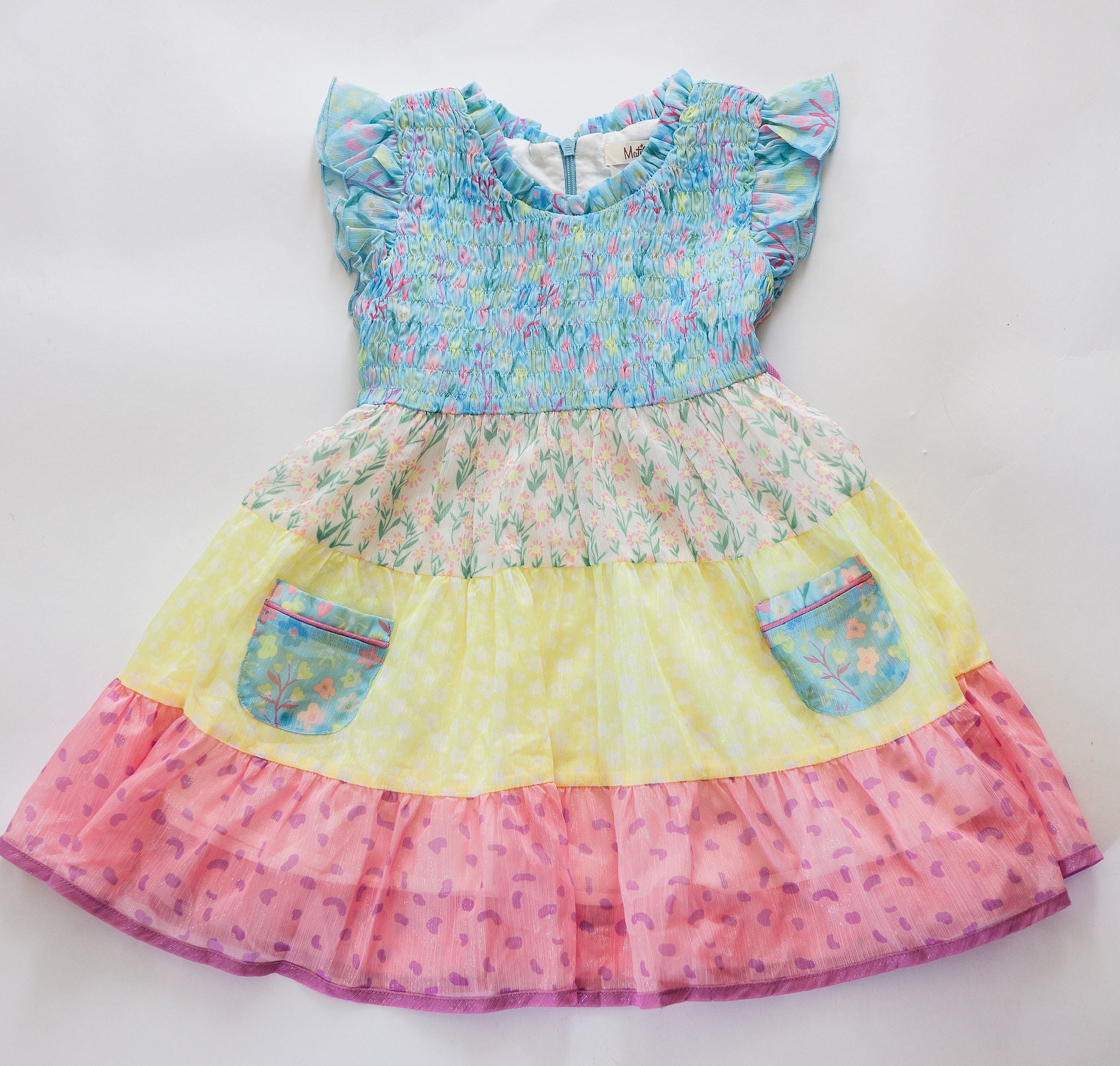 Joyful Jamboree Tiered Shimmer Dress