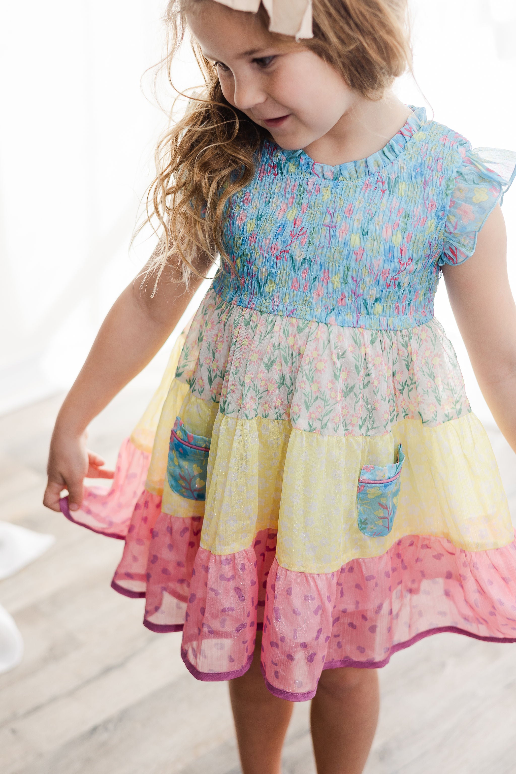 Joyful Jamboree Tiered Shimmer Dress (PRE-ORDER)