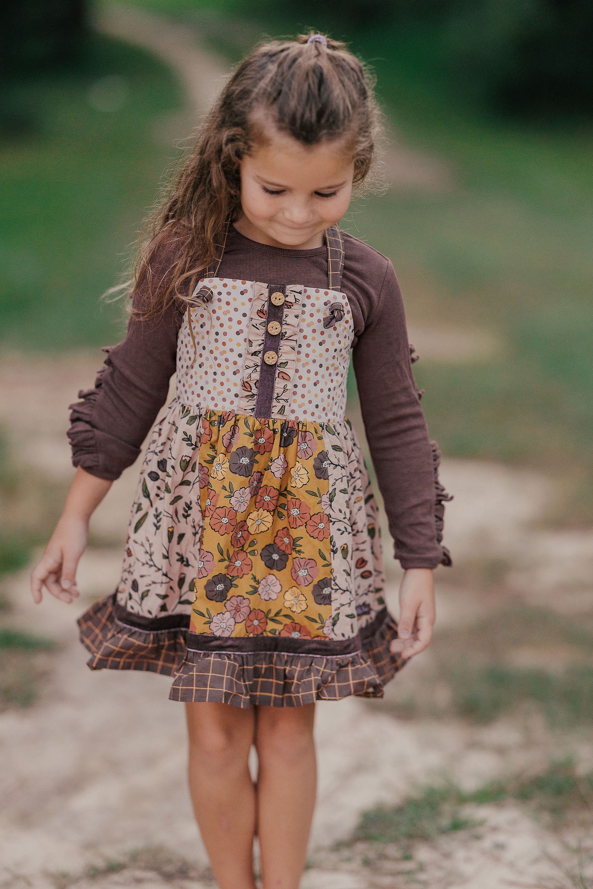 Mauvewood Ruffle Eyelet Ribbed Tee