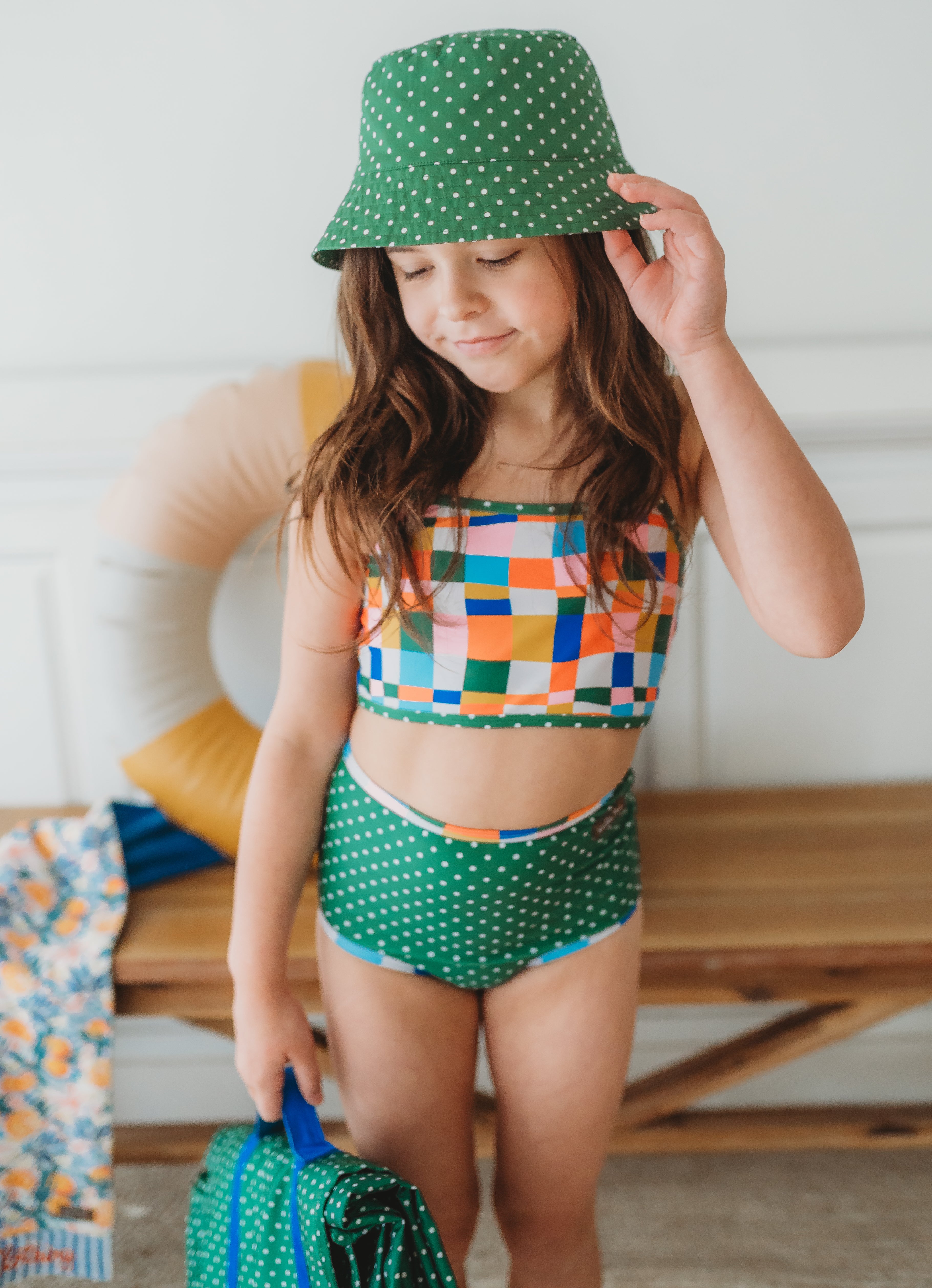 Two Piece Swimsuit | Retro Kaleidoscope