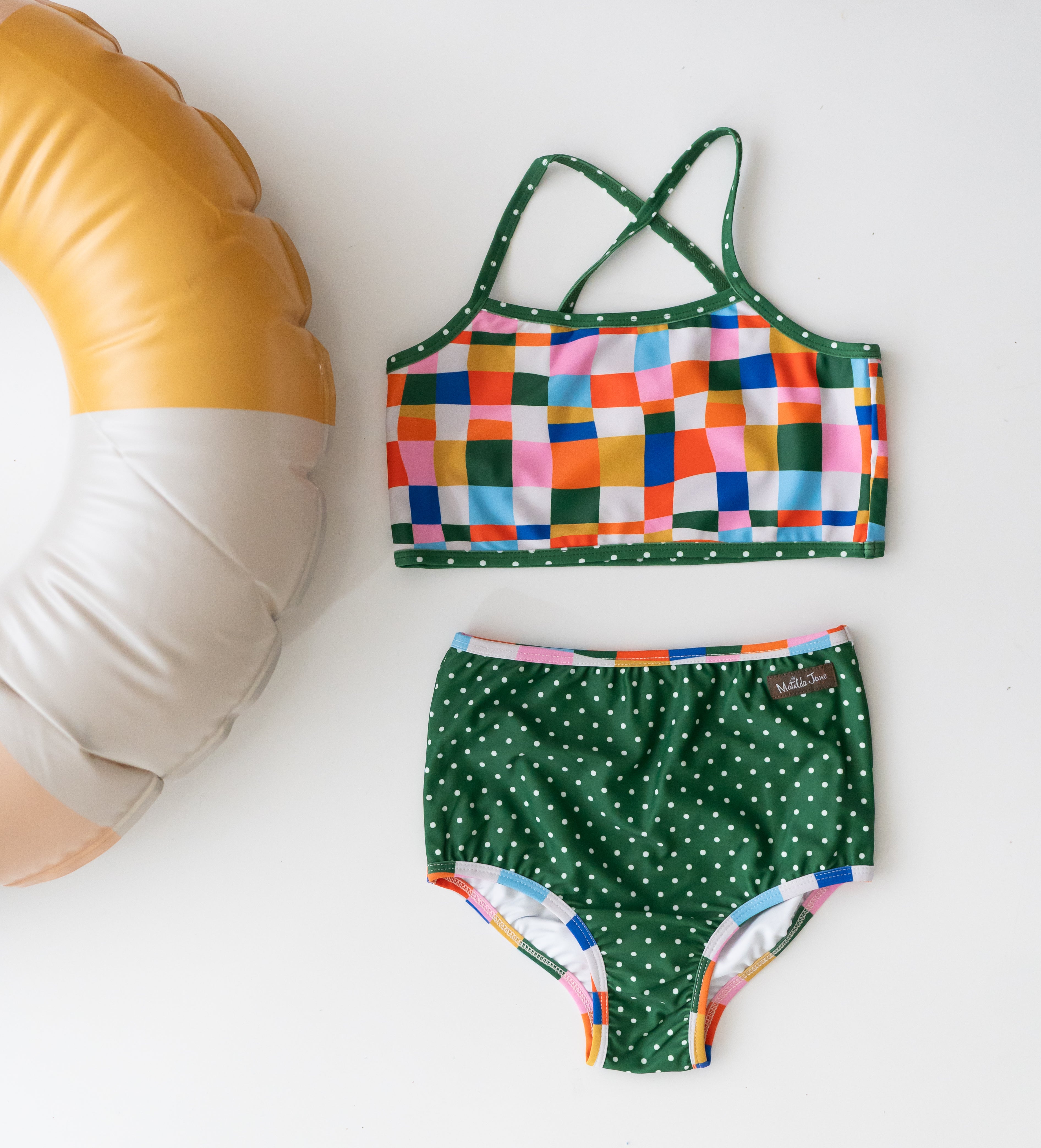 Two Piece Swimsuit | Retro Kaleidoscope