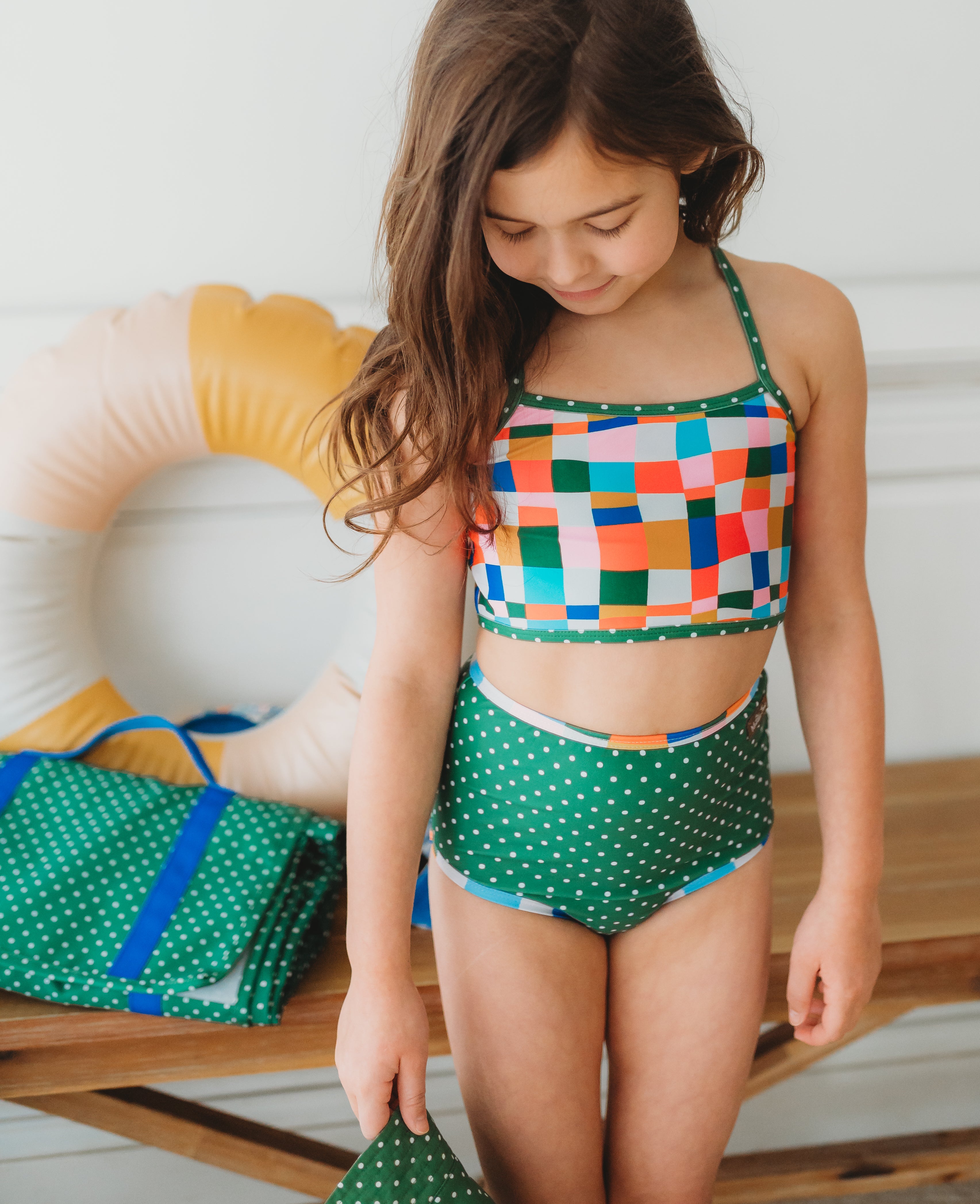Two Piece Swimsuit | Retro Kaleidoscope