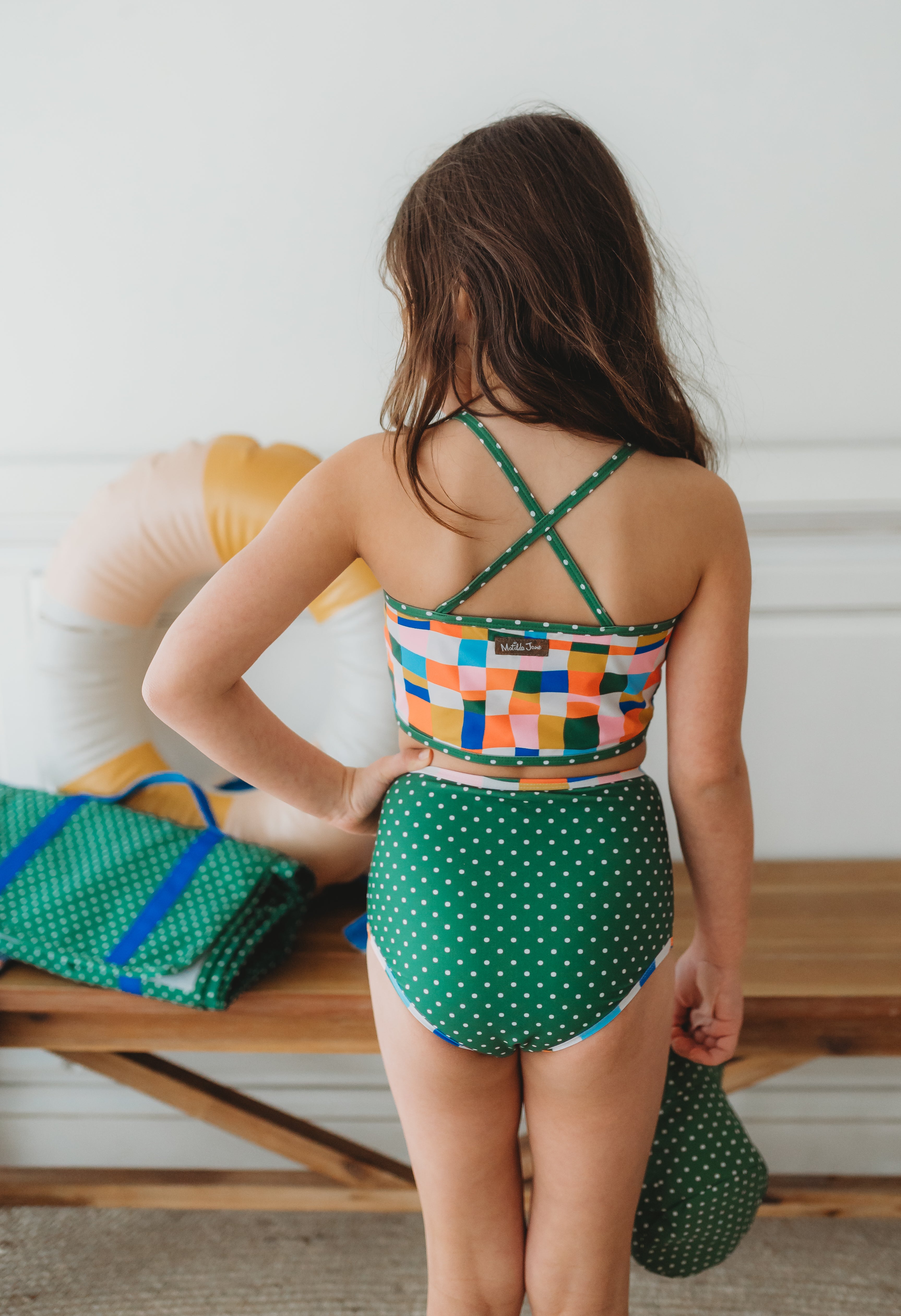 Two Piece Swimsuit | Retro Kaleidoscope