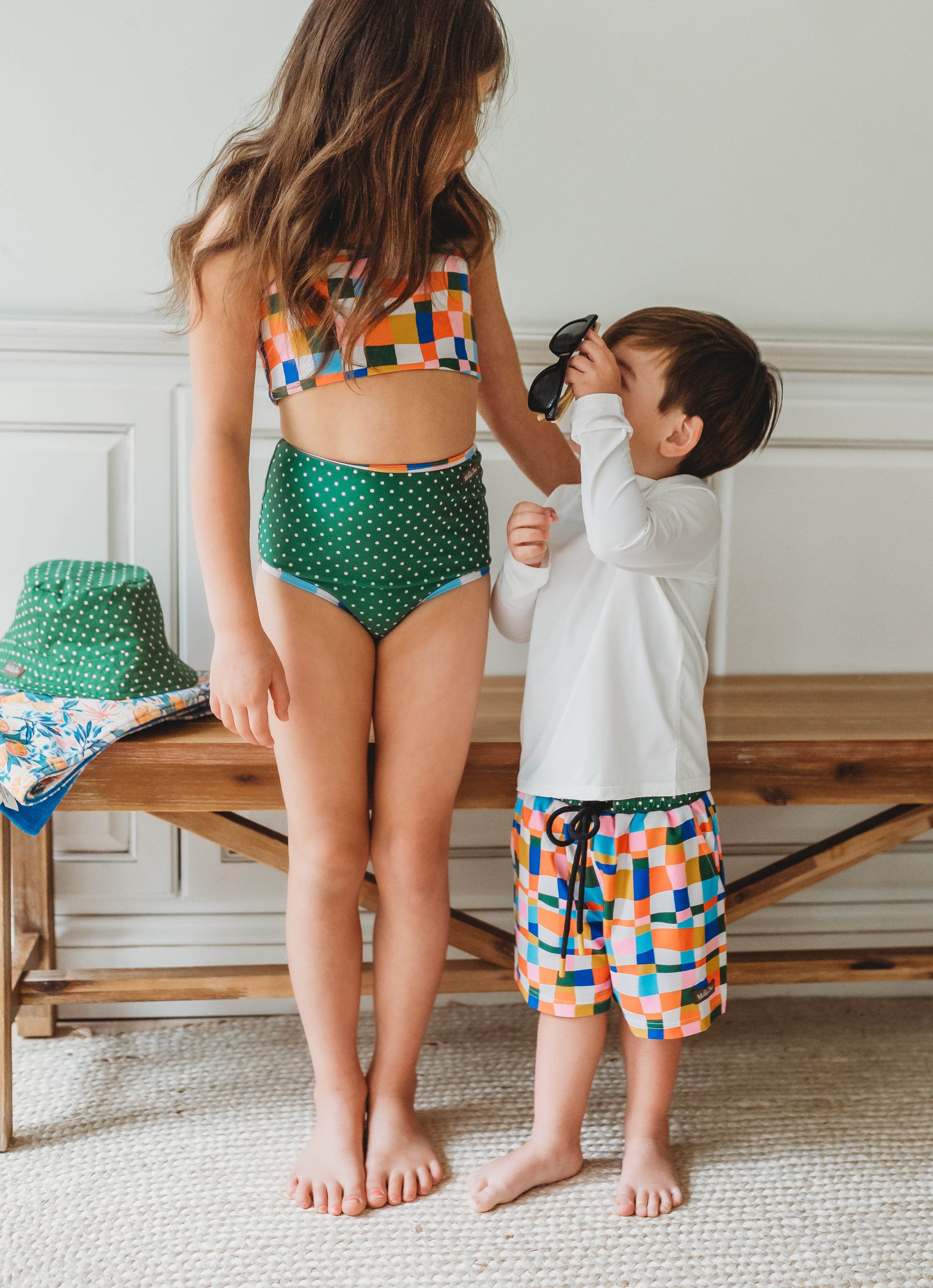 Two Piece Swimsuit | Retro Kaleidoscope