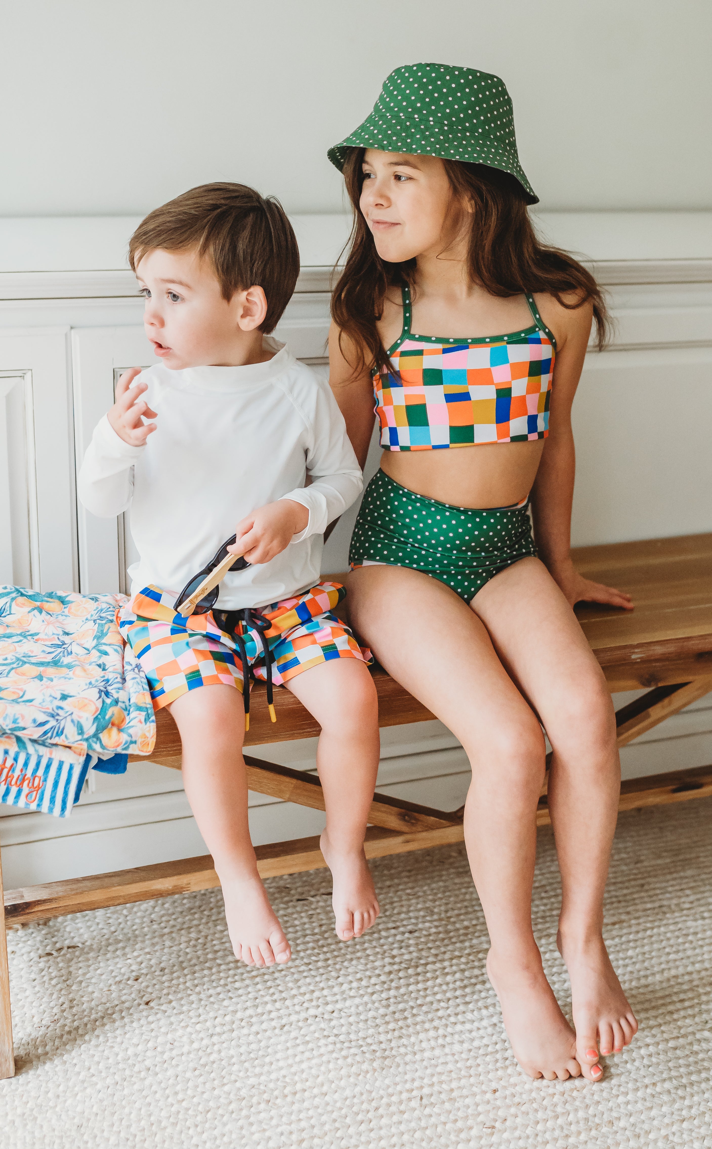 Two Piece Swimsuit | Retro Kaleidoscope