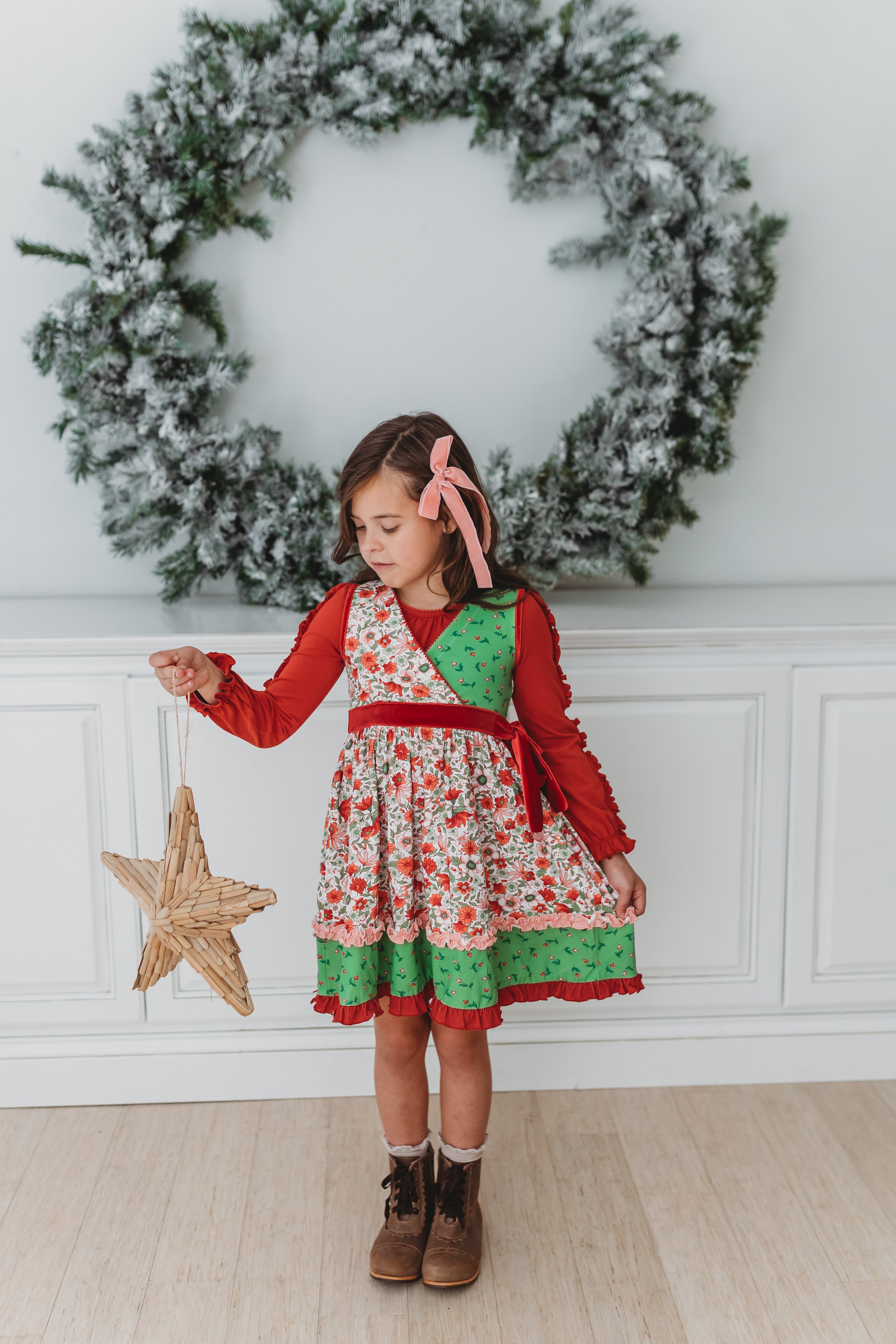 Holiday Heirloom Wrap Dress