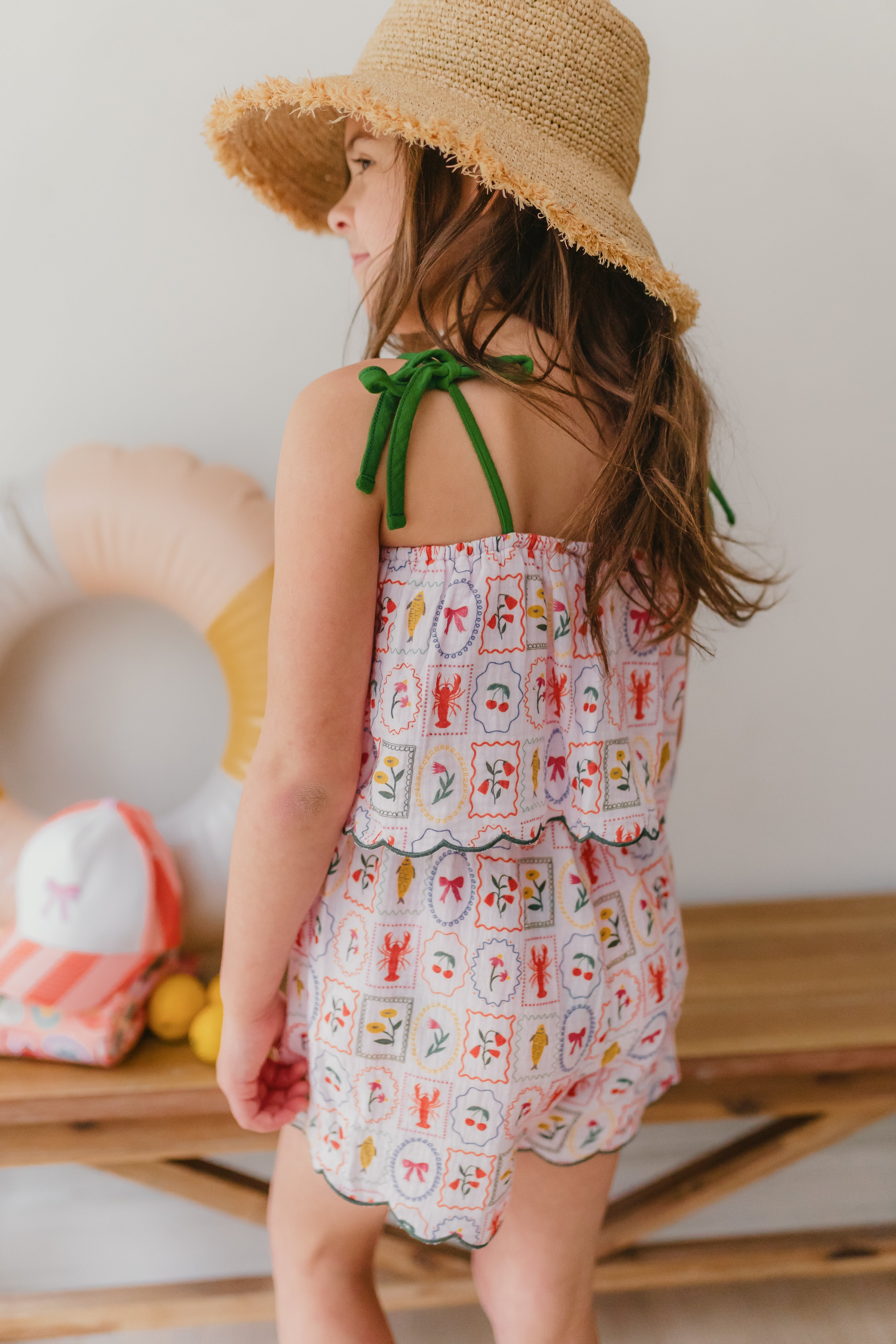 Stamped Shores Romper