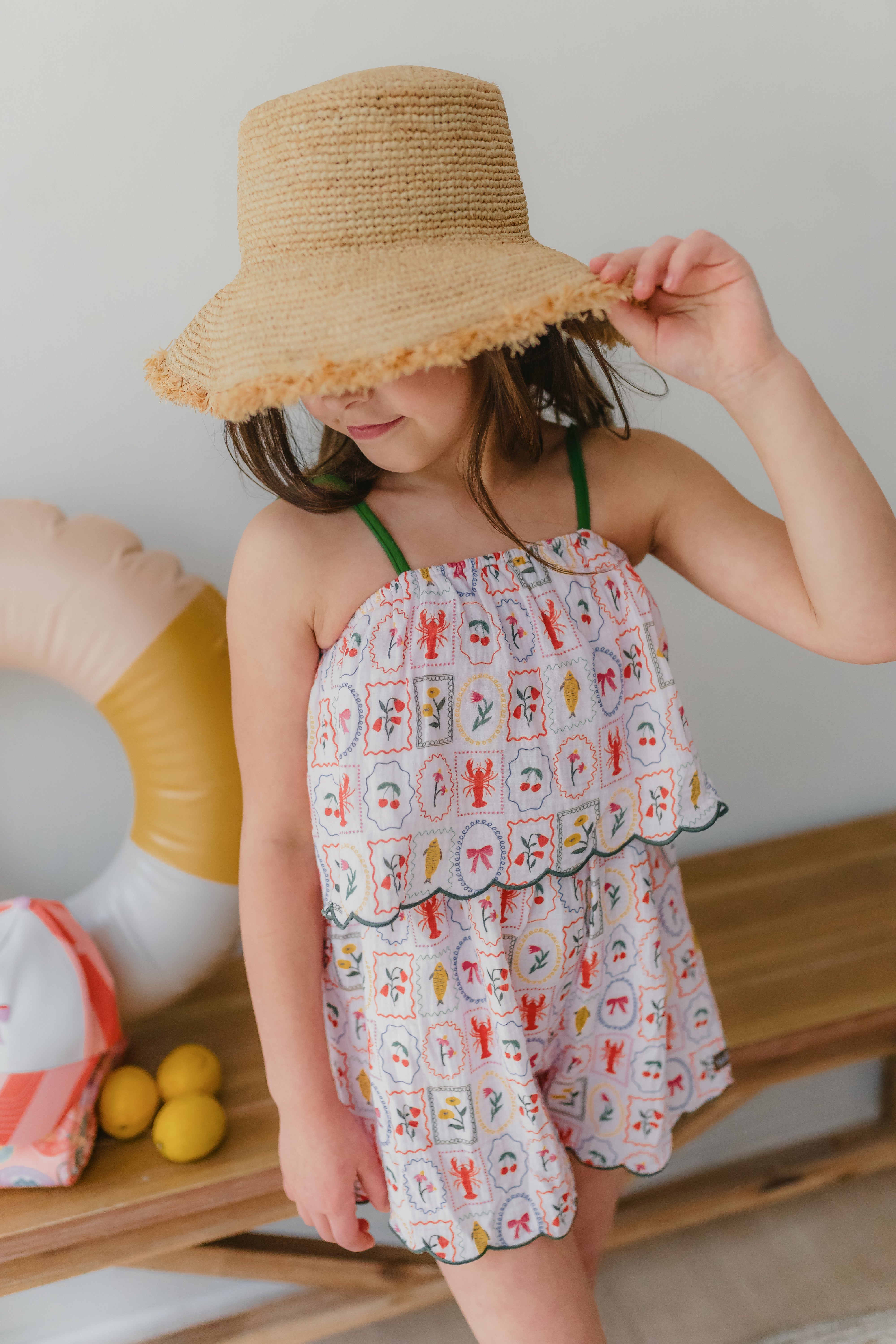 Stamped Shores Romper