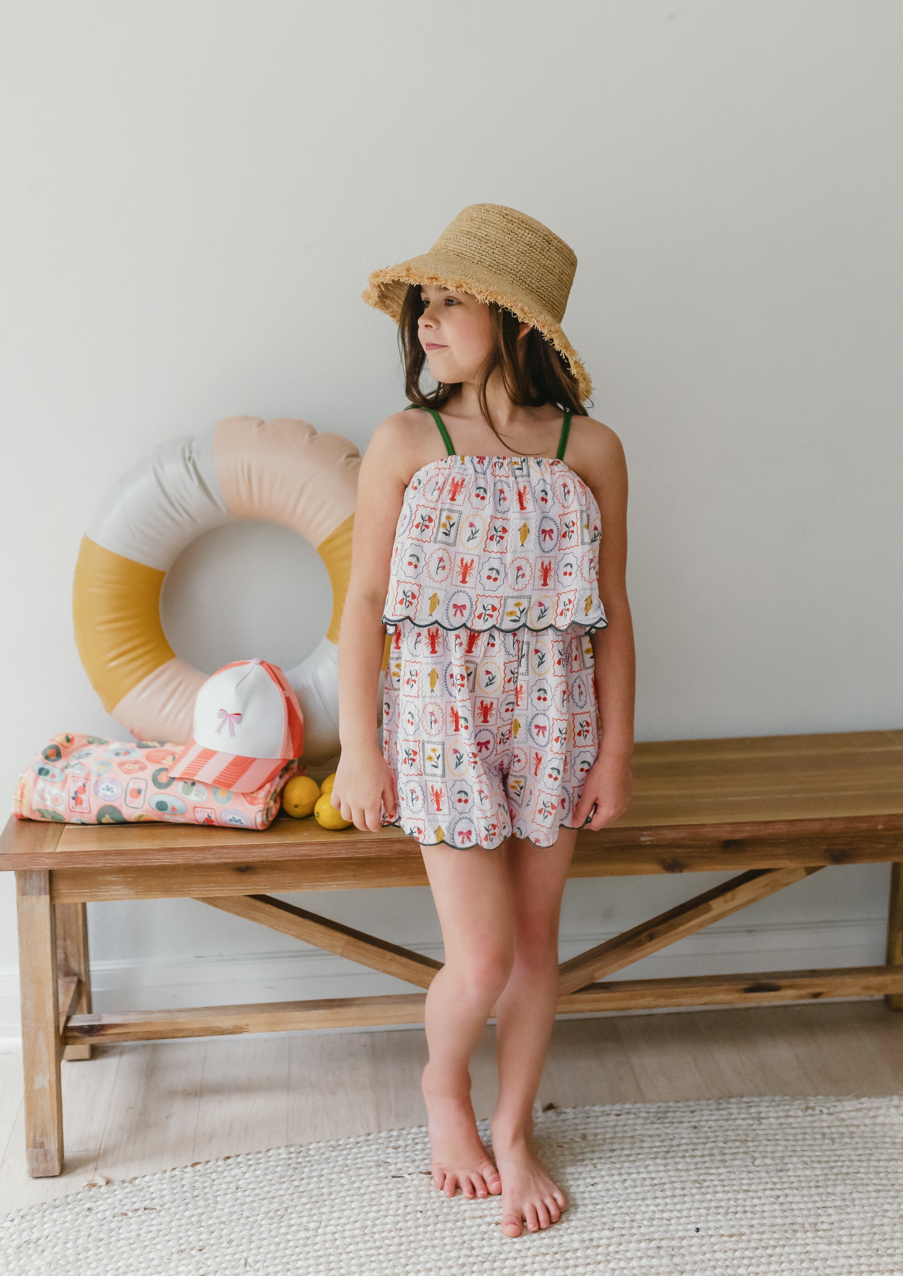 Stamped Shores Romper