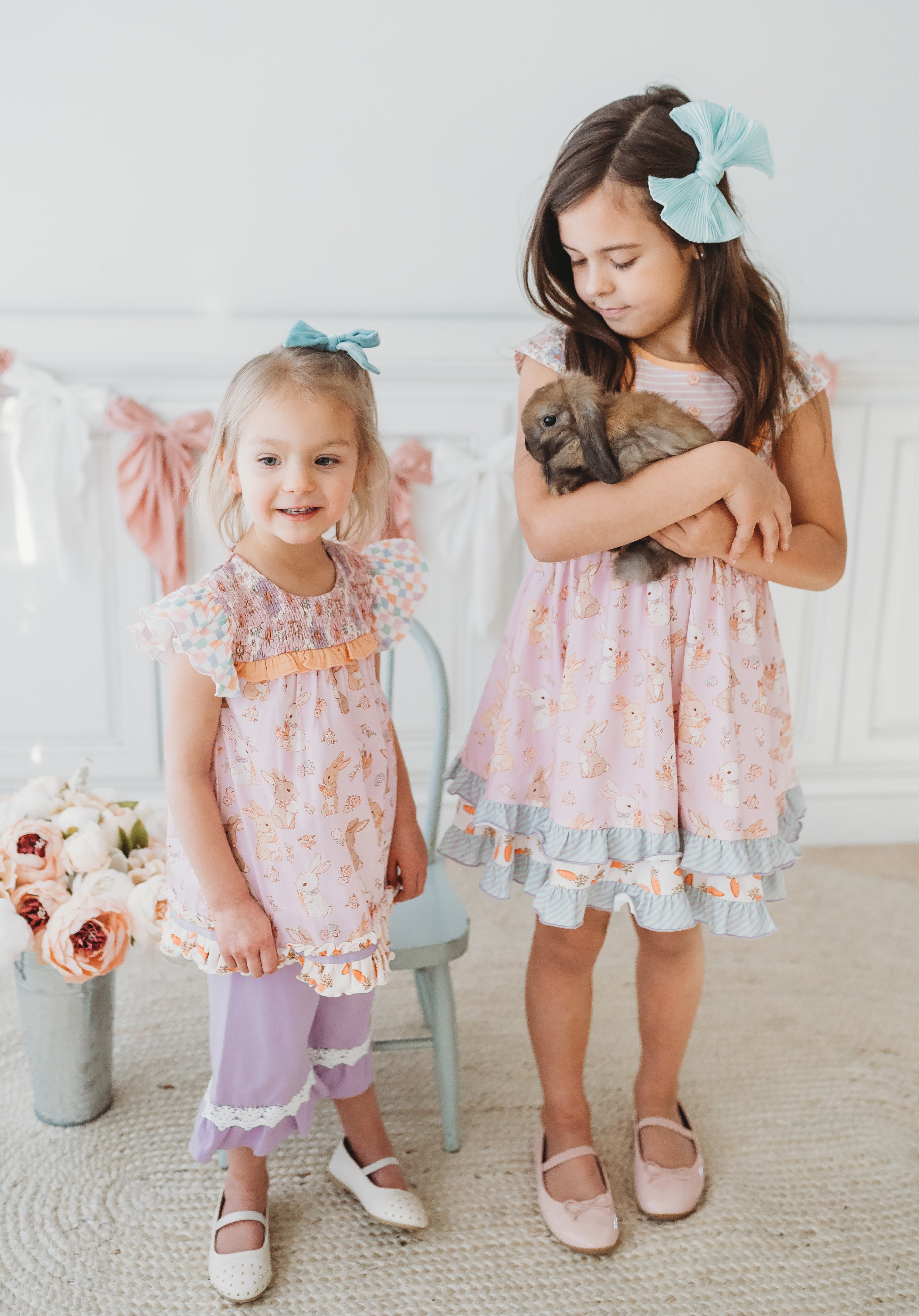 Bunny Patch Bib Dress