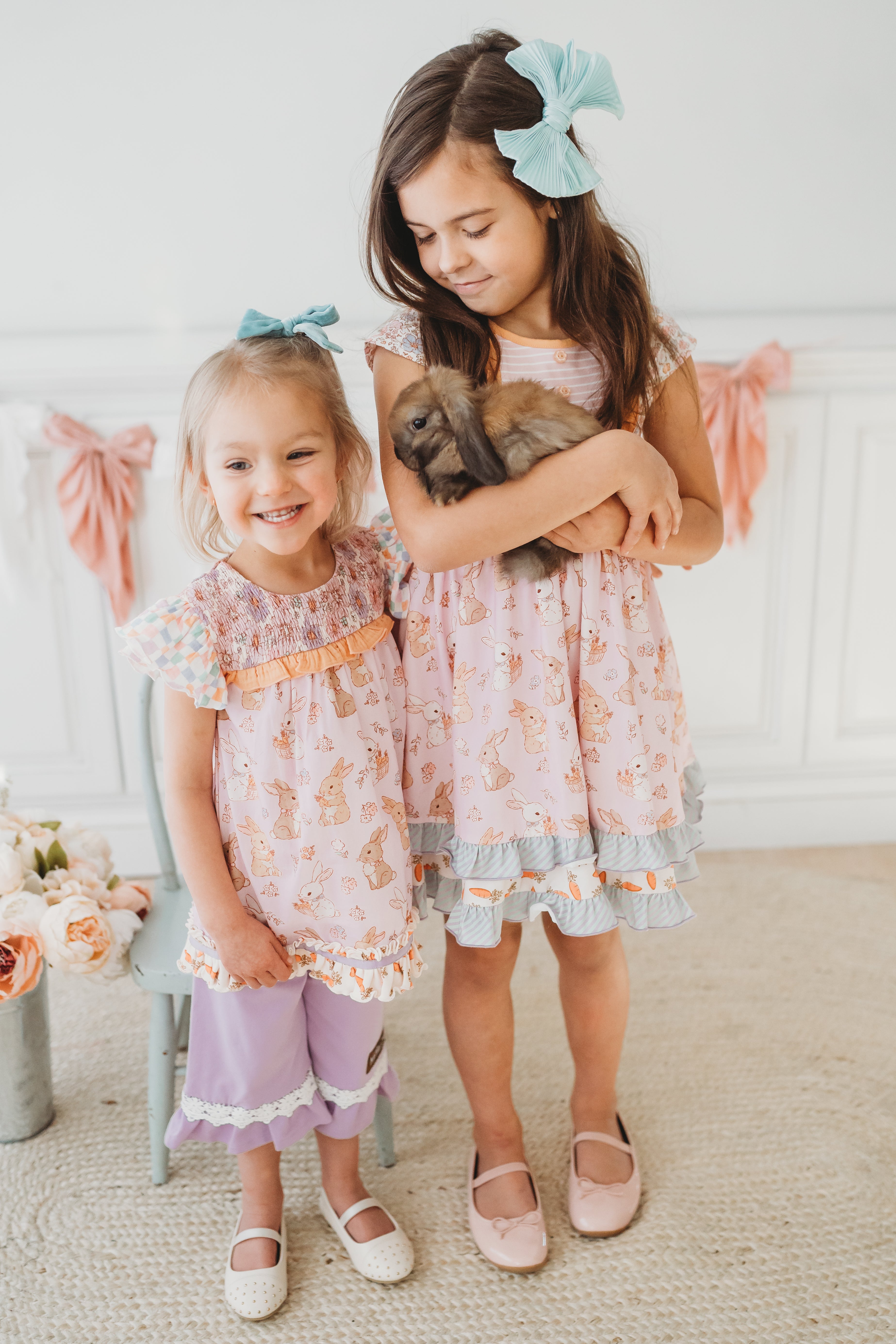 Bunny Patch Bib Dress