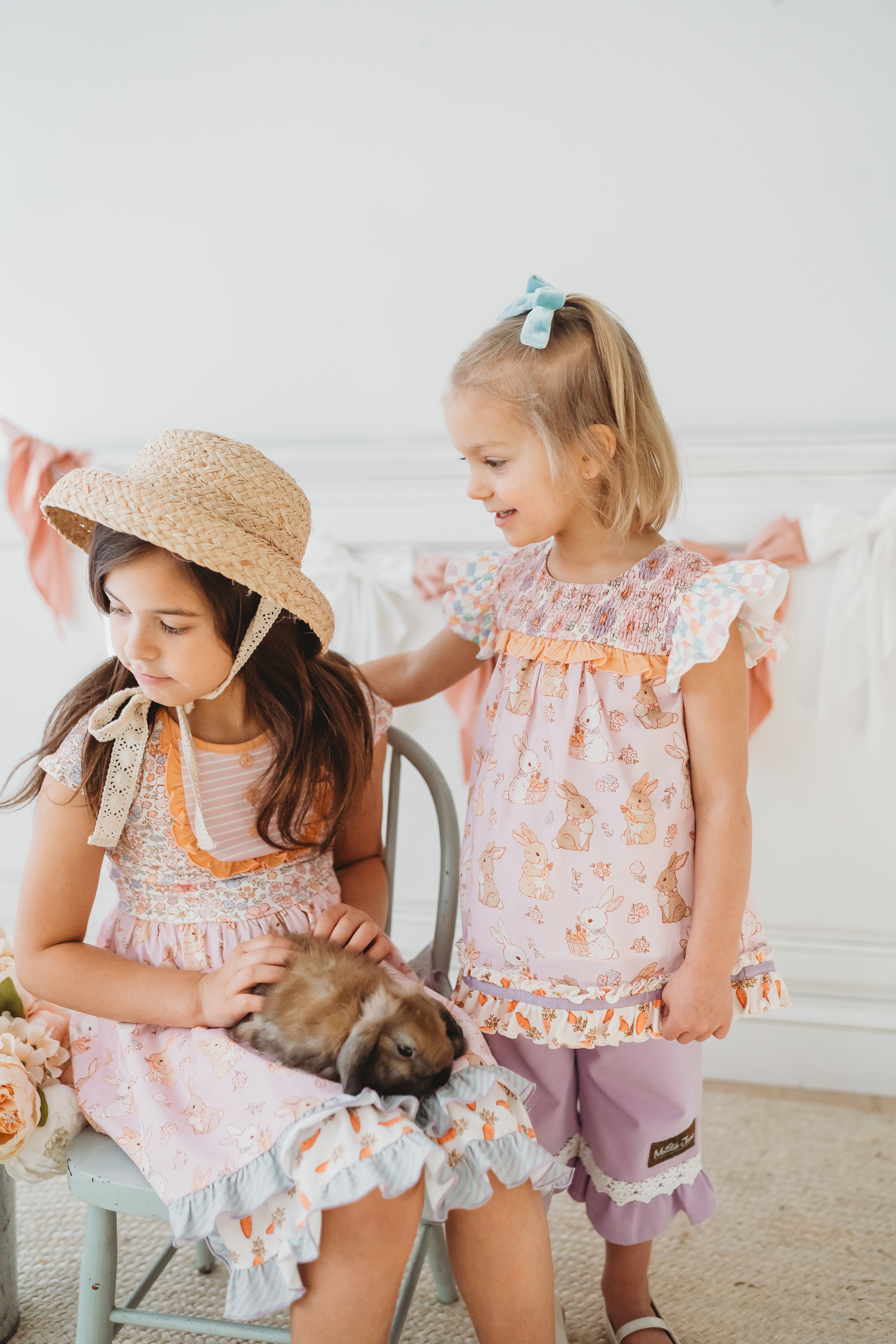 Bunny Patch Bib Dress