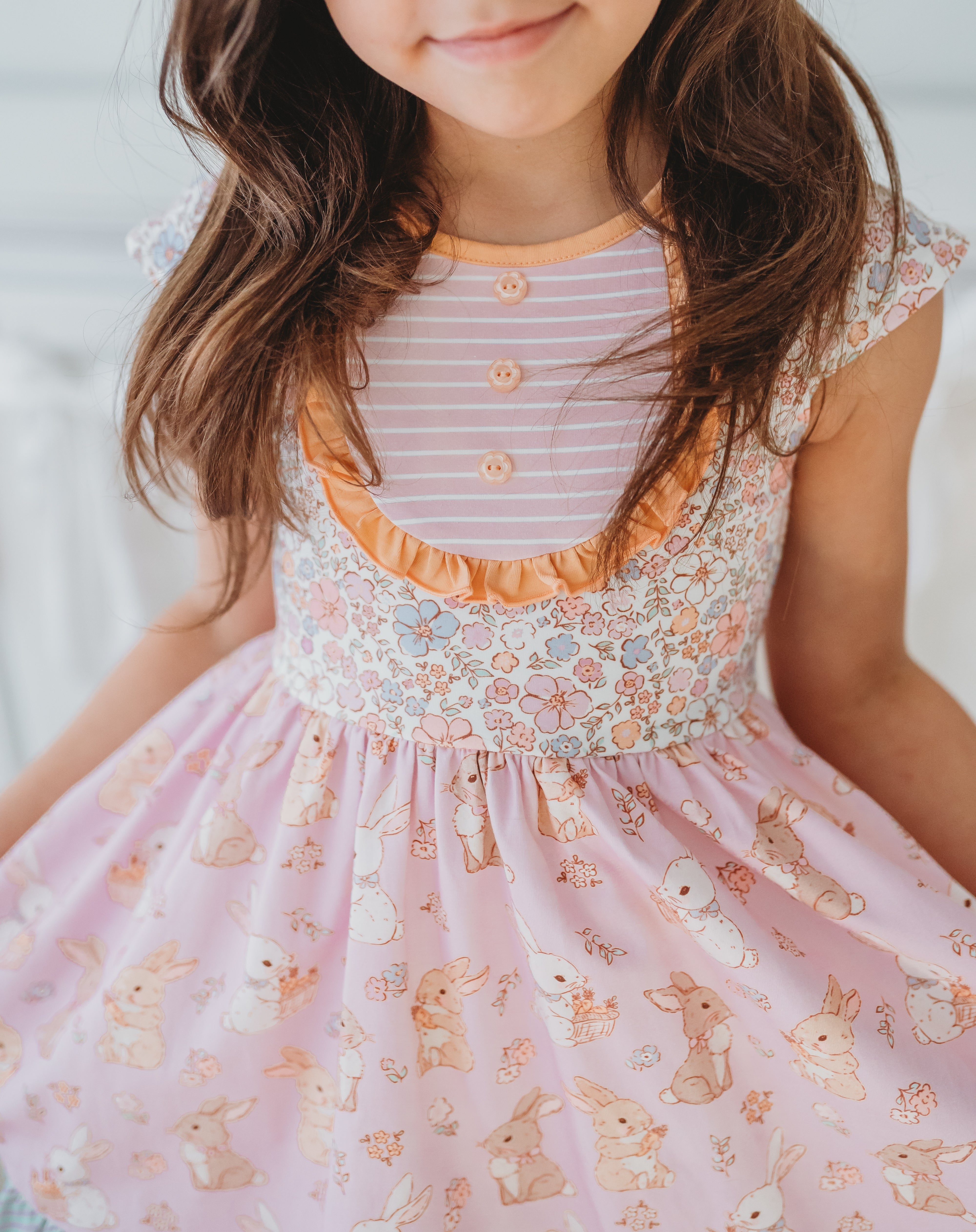 Bunny Patch Bib Dress