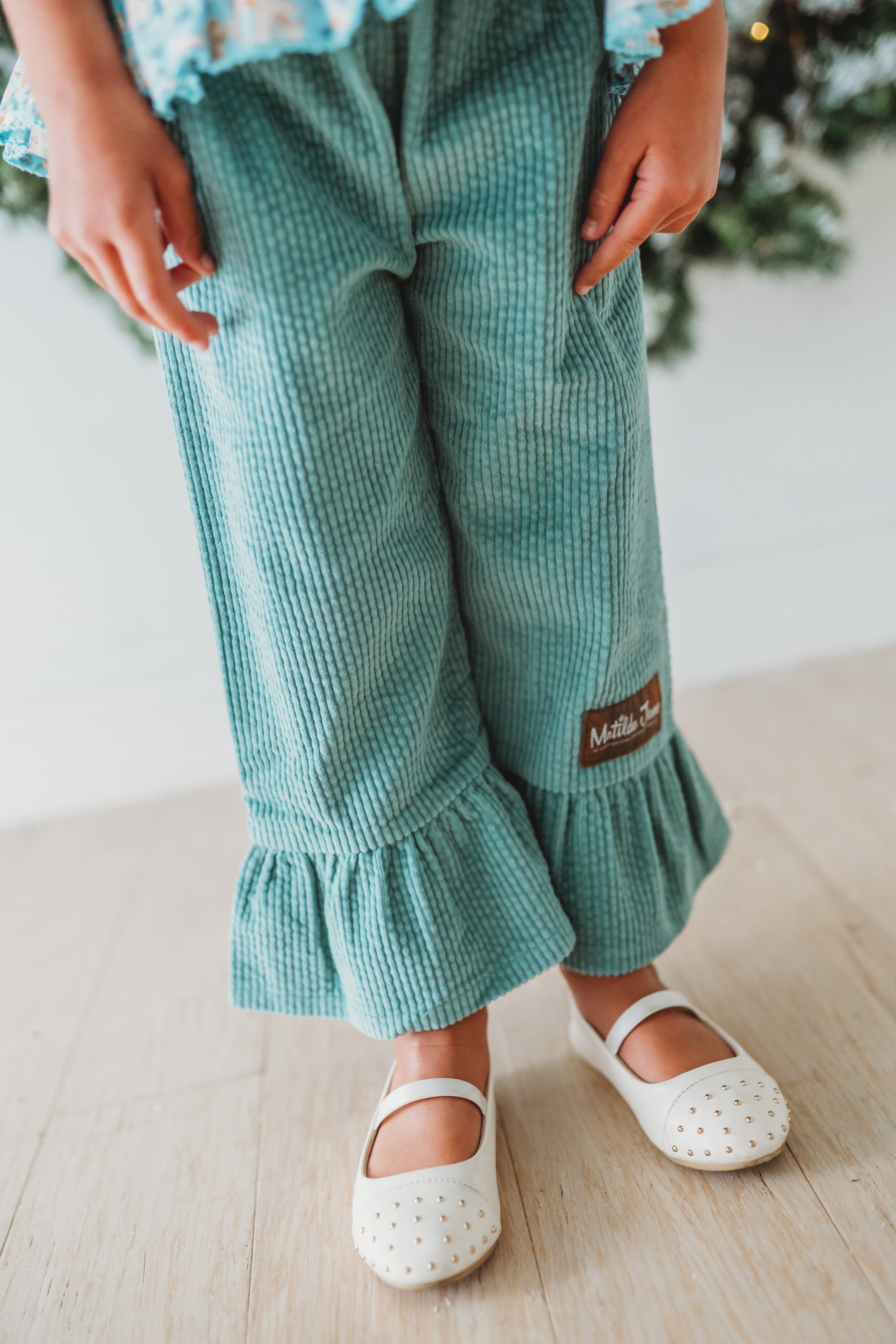 Corduroy Big Ruffles in Evergreen Eve (Pre-Order)