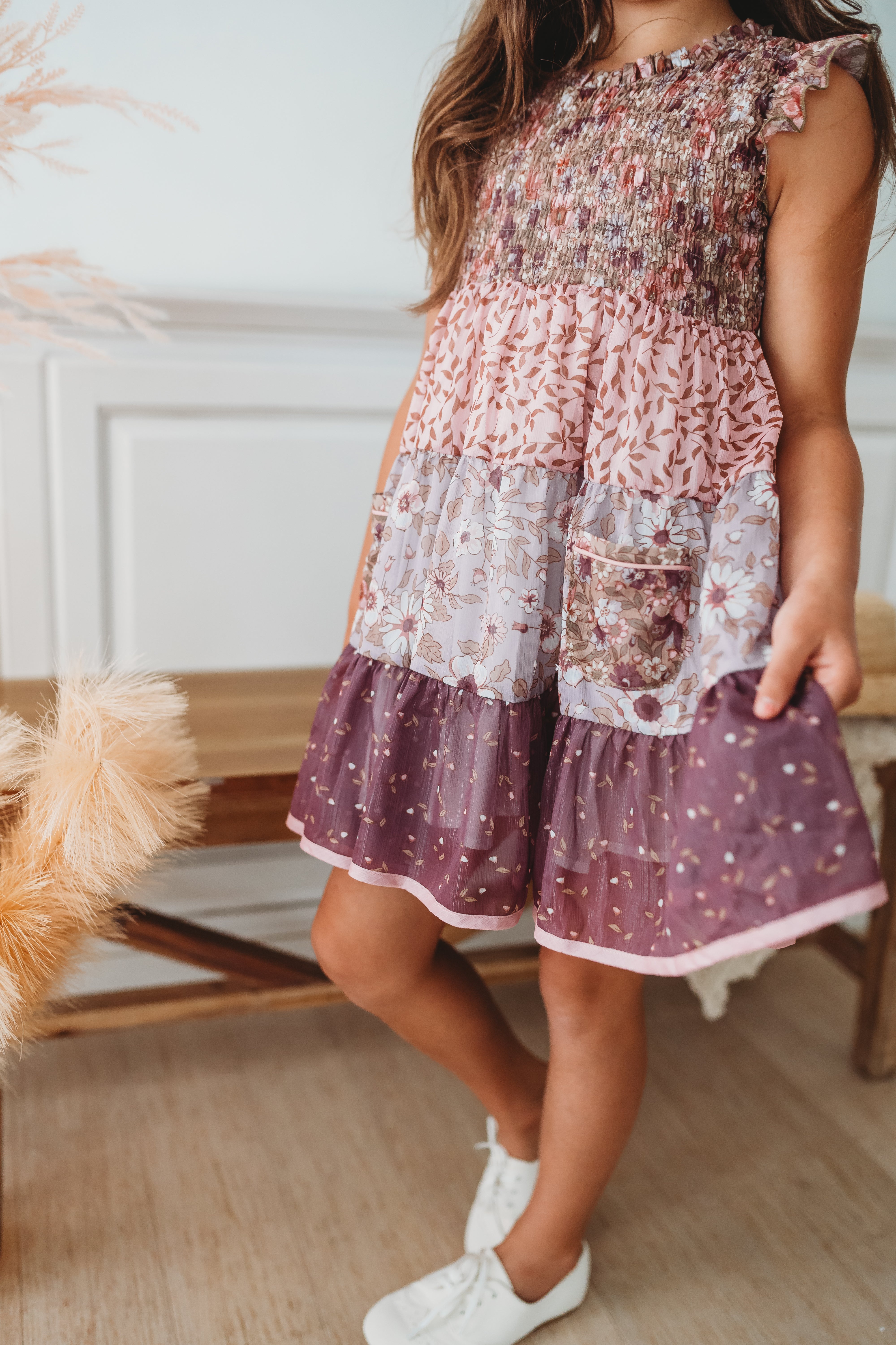 Mulberry Mischief Shimmer Dress (Pre-Order)